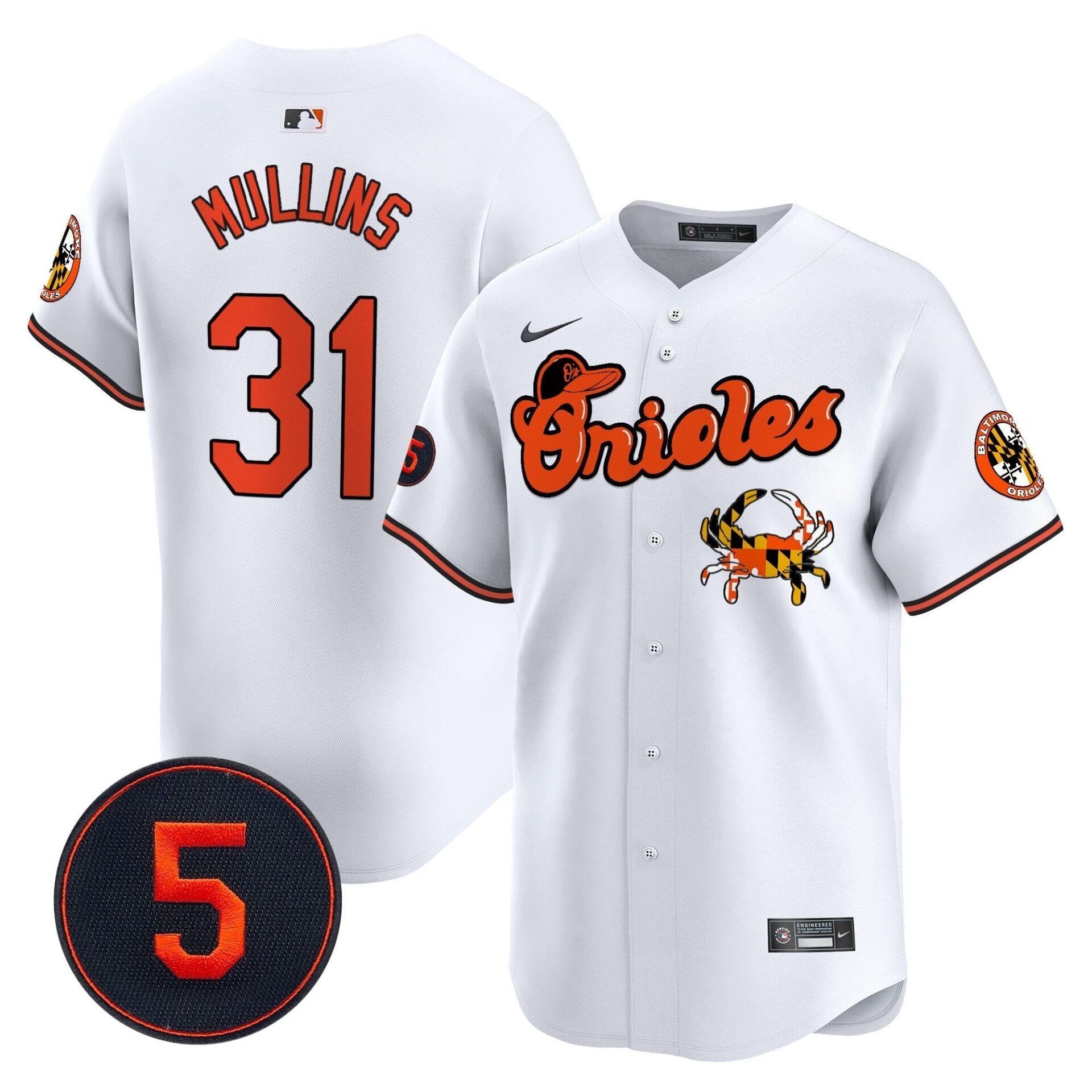 Baltimore Orioles Robinson Patch Vapor Premier Limited Jersey V6 - All Stitched - Image 12