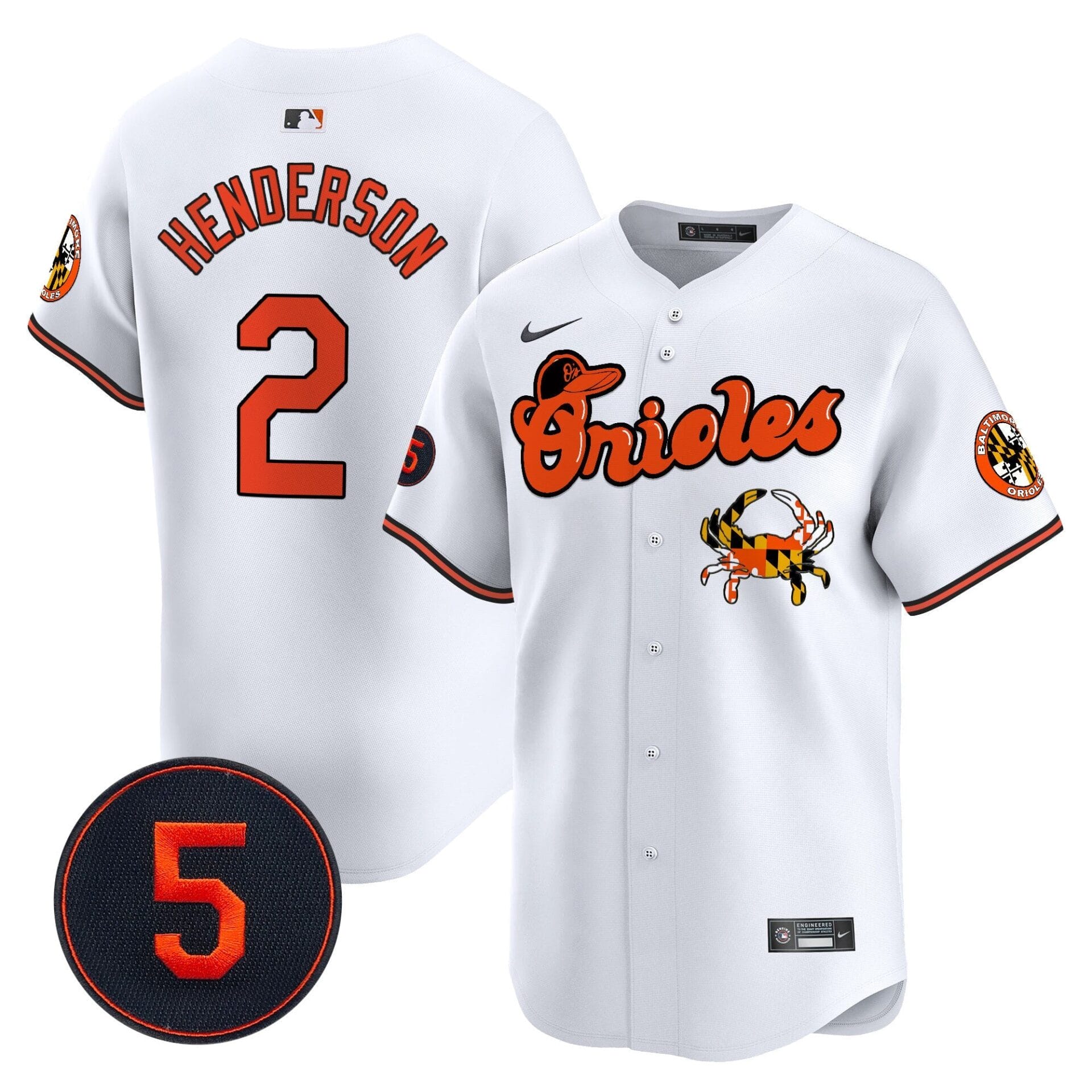 Baltimore Orioles Robinson Patch Vapor Premier Limited Jersey V6 - All Stitched - Image 15