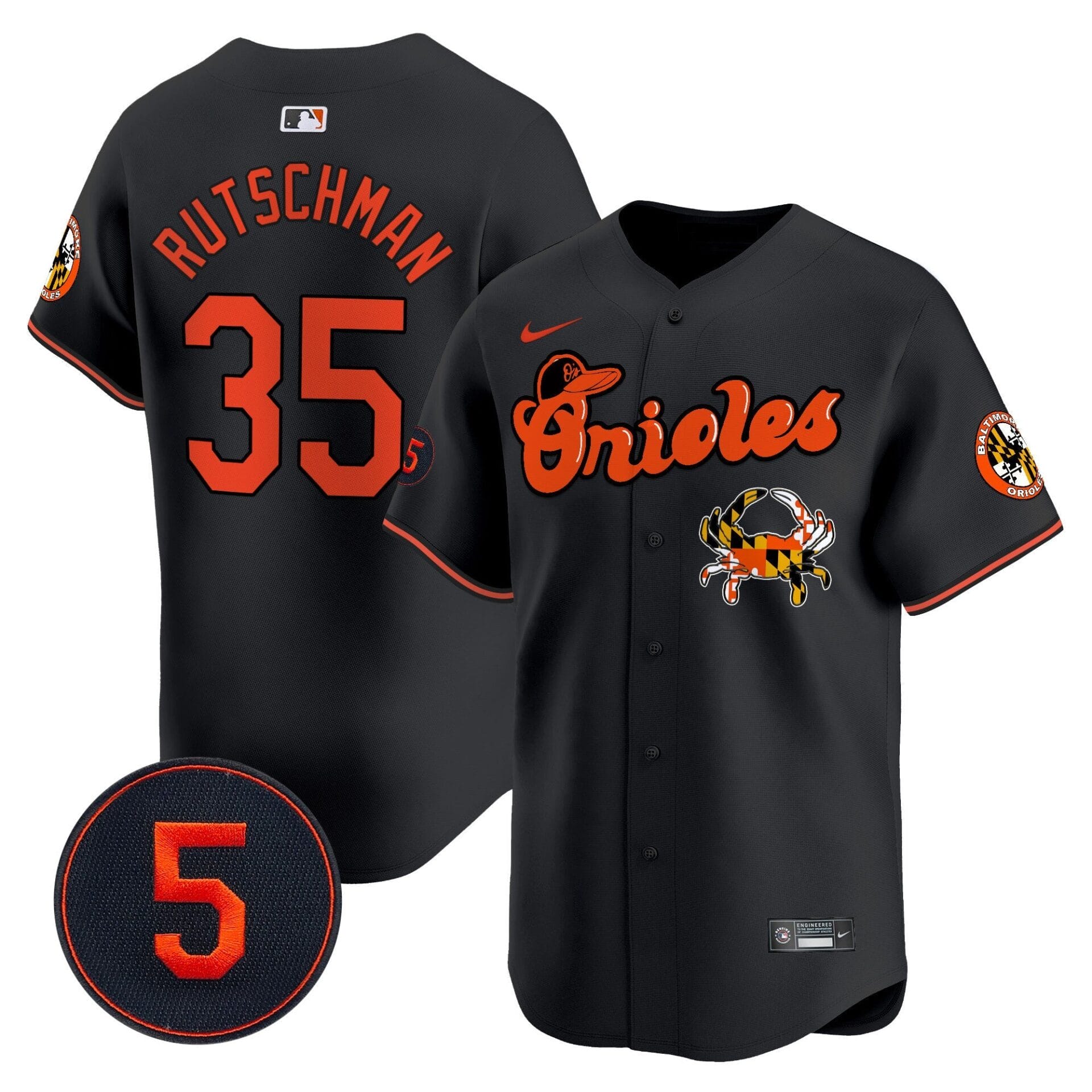 Baltimore Orioles Robinson Patch Vapor Premier Limited Jersey V6 - All Stitched - Image 17