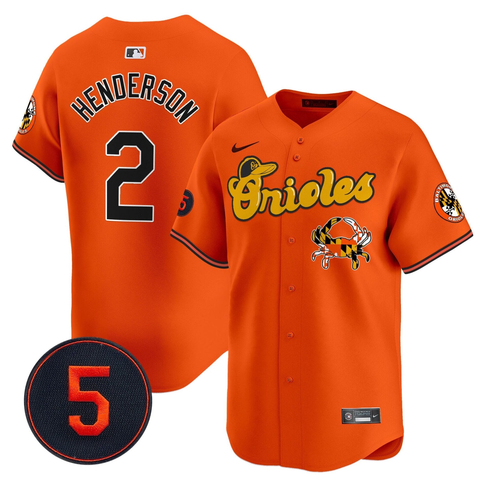 Baltimore Orioles Robinson Patch Vapor Premier Limited Jersey V6 - All Stitched - Image 31