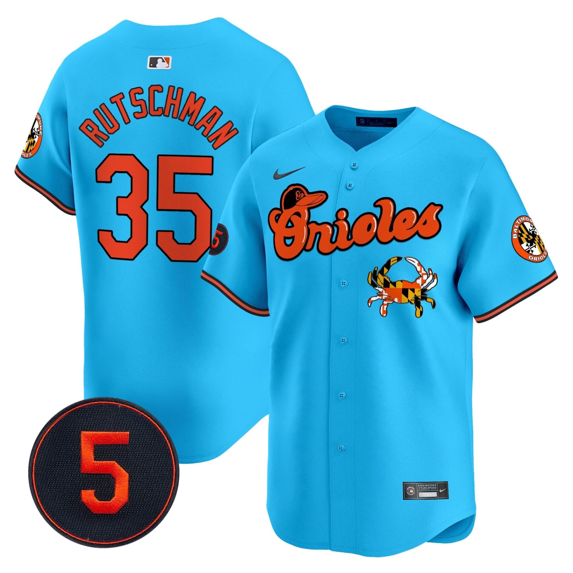 Baltimore Orioles Robinson Patch Vapor Premier Limited Jersey V6 - All Stitched - Image 33