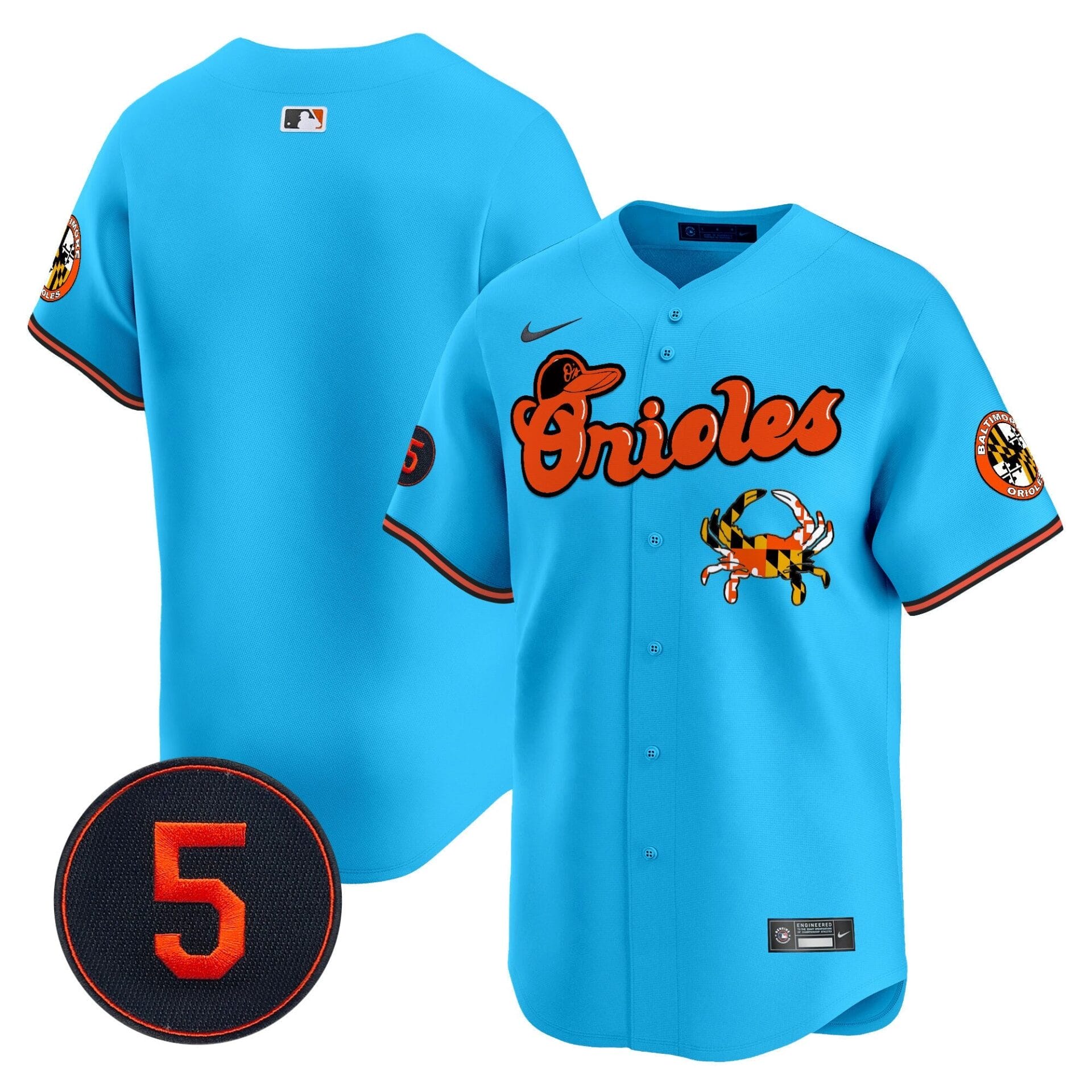 Baltimore Orioles Robinson Patch Vapor Premier Limited Jersey V6 - All Stitched - Image 40