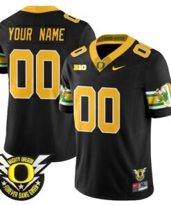 Oregon Ducks 2024 Forever Gang Green Custom Jersey - All Stitched