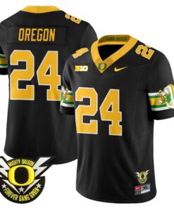 Oregon Ducks 2024 Forever Gang Green Jersey - All Stitched