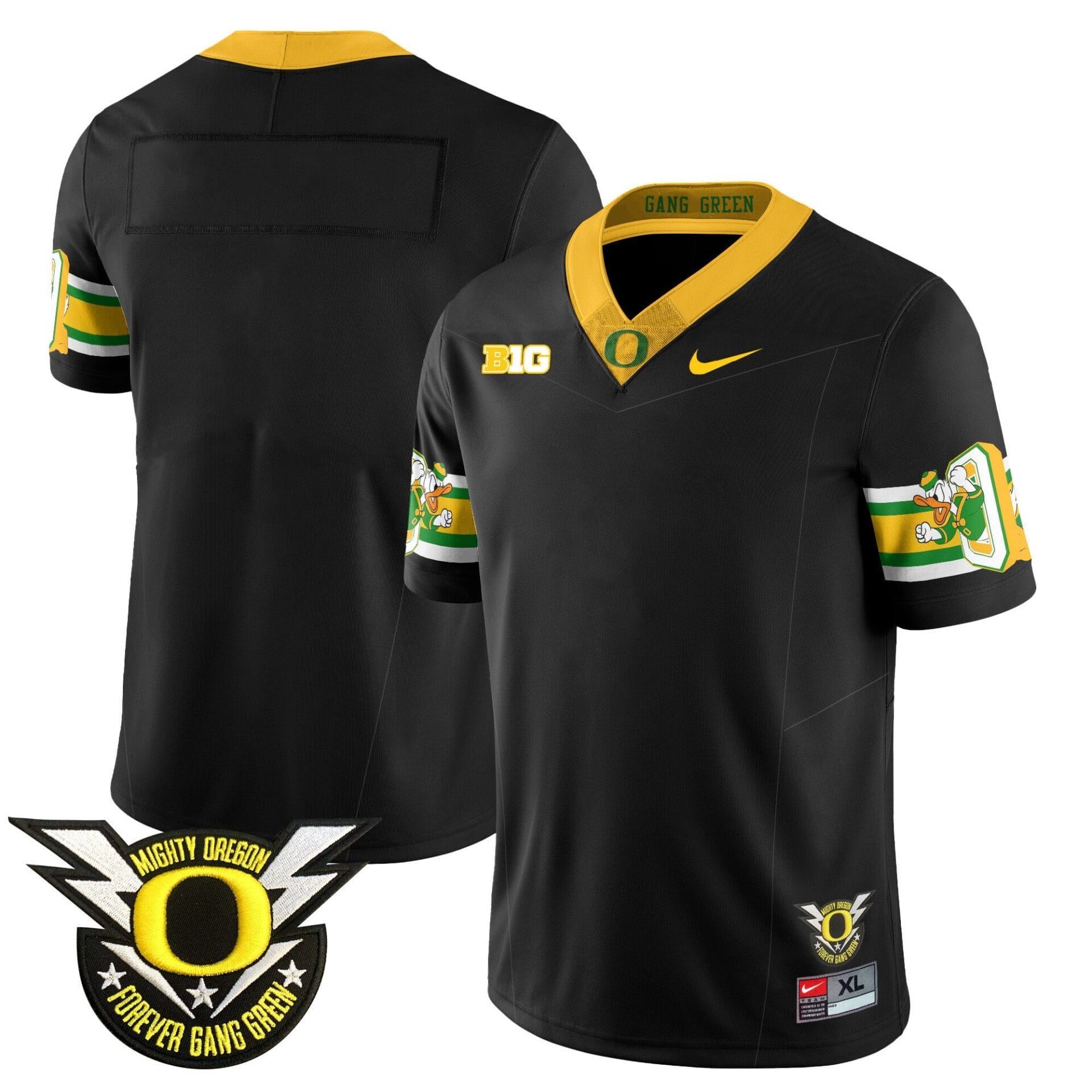 Oregon Ducks 2024 Forever Gang Green Jersey - All Stitched - Image 8