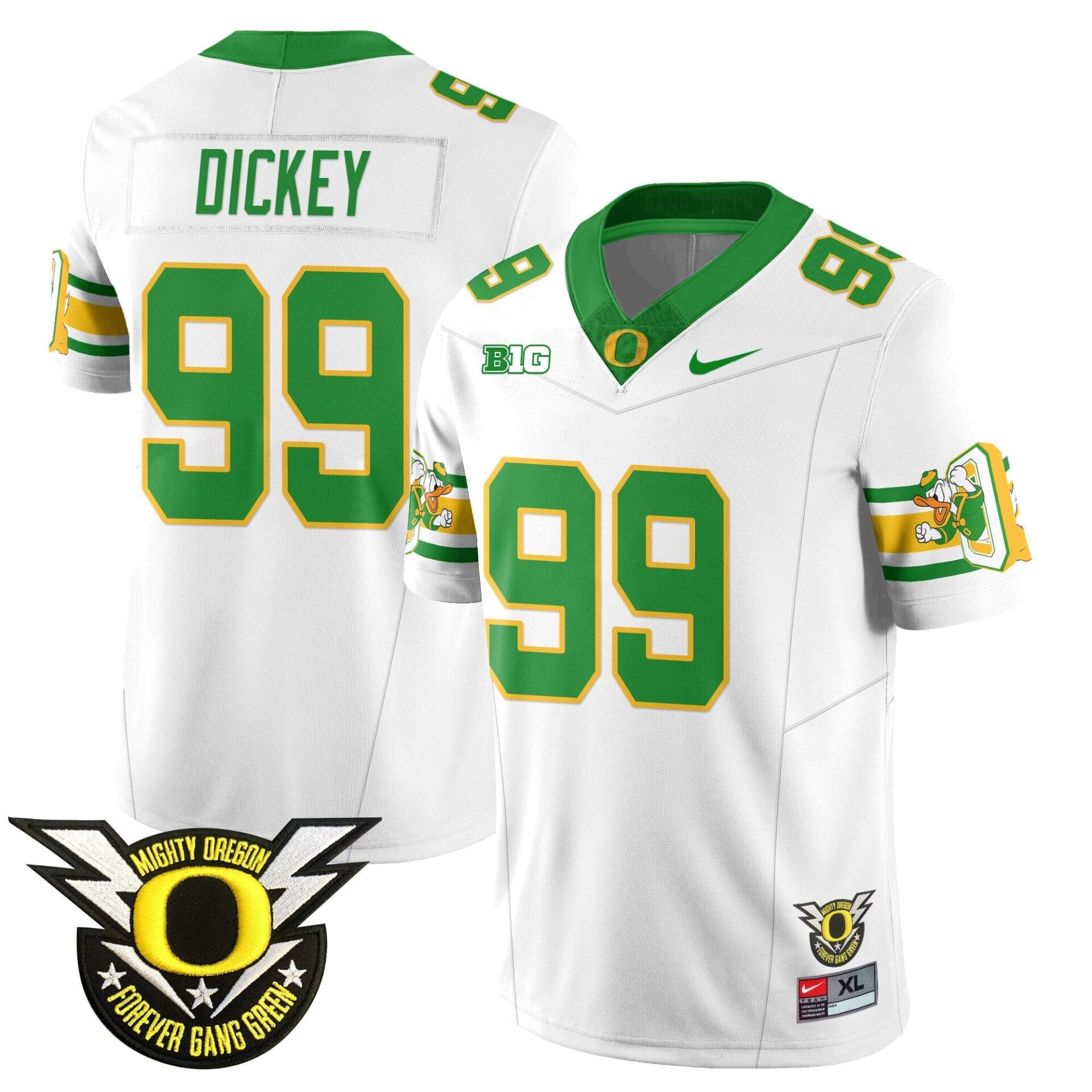 Oregon Ducks 2024 Forever Gang Green Jersey - All Stitched - Image 31