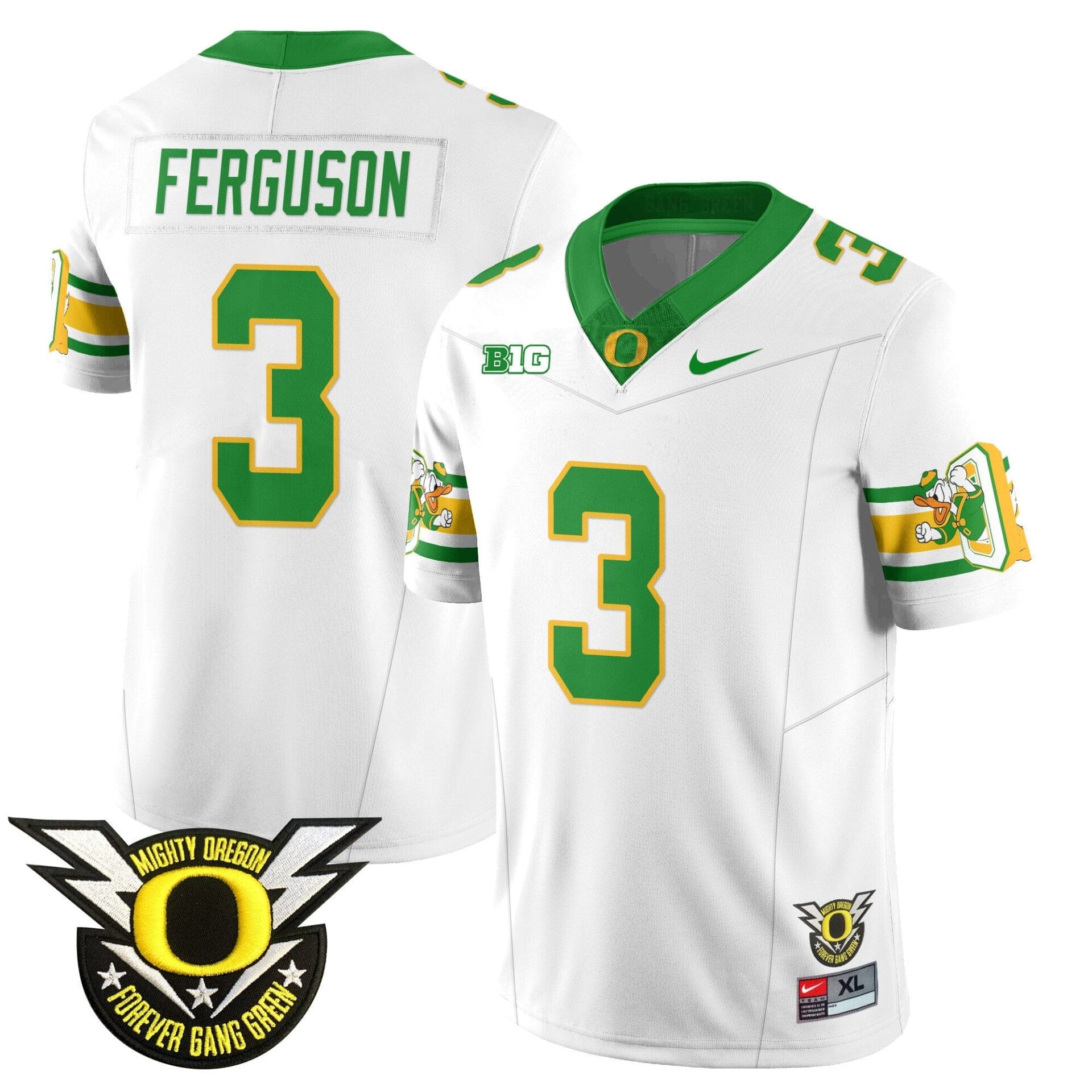 Oregon Ducks 2024 Forever Gang Green Jersey - All Stitched - Image 29
