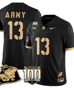 Alternative view of Army Black Knights 100th Anniversary Patch Vapor Jersey - All Stitched