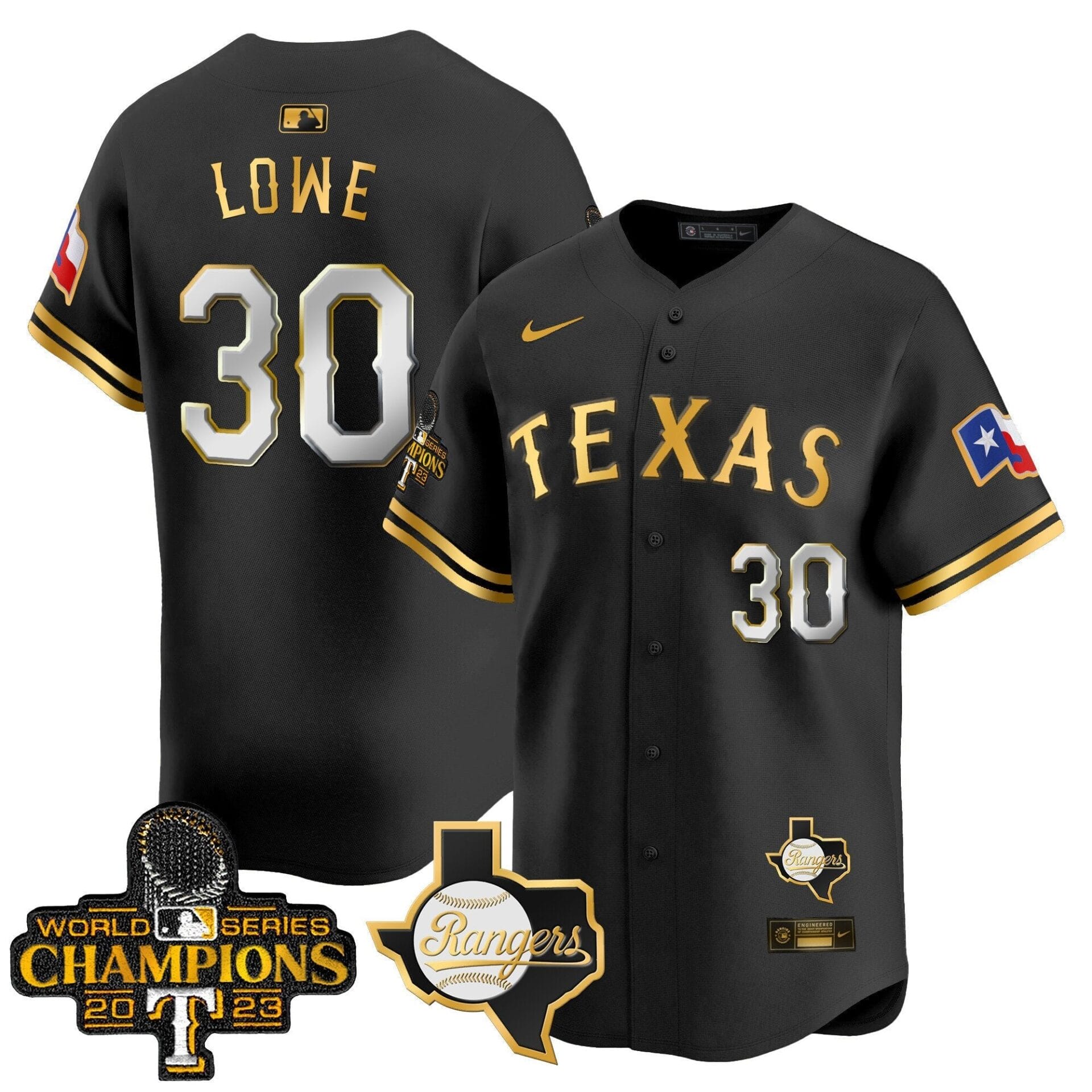 Texas Rangers World Series Champions Vapor Premier Limited Jersey V2 - All Stitched - Image 3