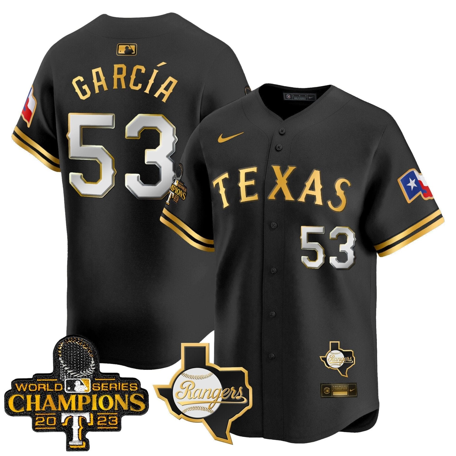Texas Rangers World Series Champions Vapor Premier Limited Jersey V2 - All Stitched - Image 4
