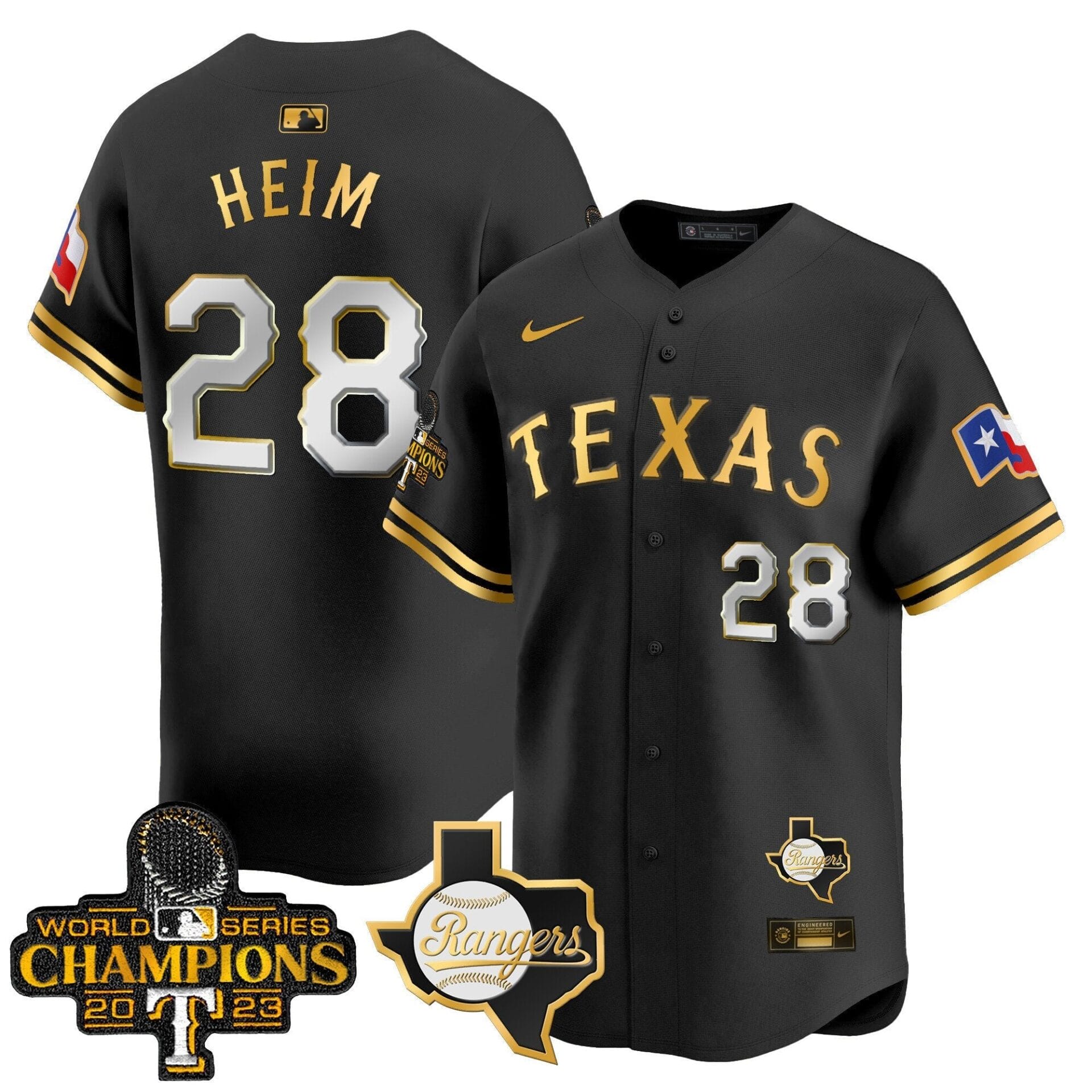 Texas Rangers World Series Champions Vapor Premier Limited Jersey V2 - All Stitched - Image 7