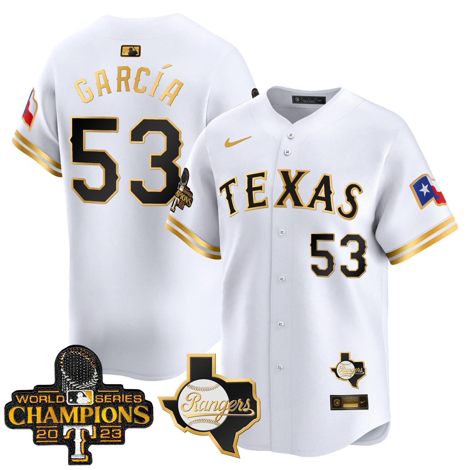 Texas Rangers World Series Champions Vapor Premier Limited Jersey V2 - All Stitched - Image 13