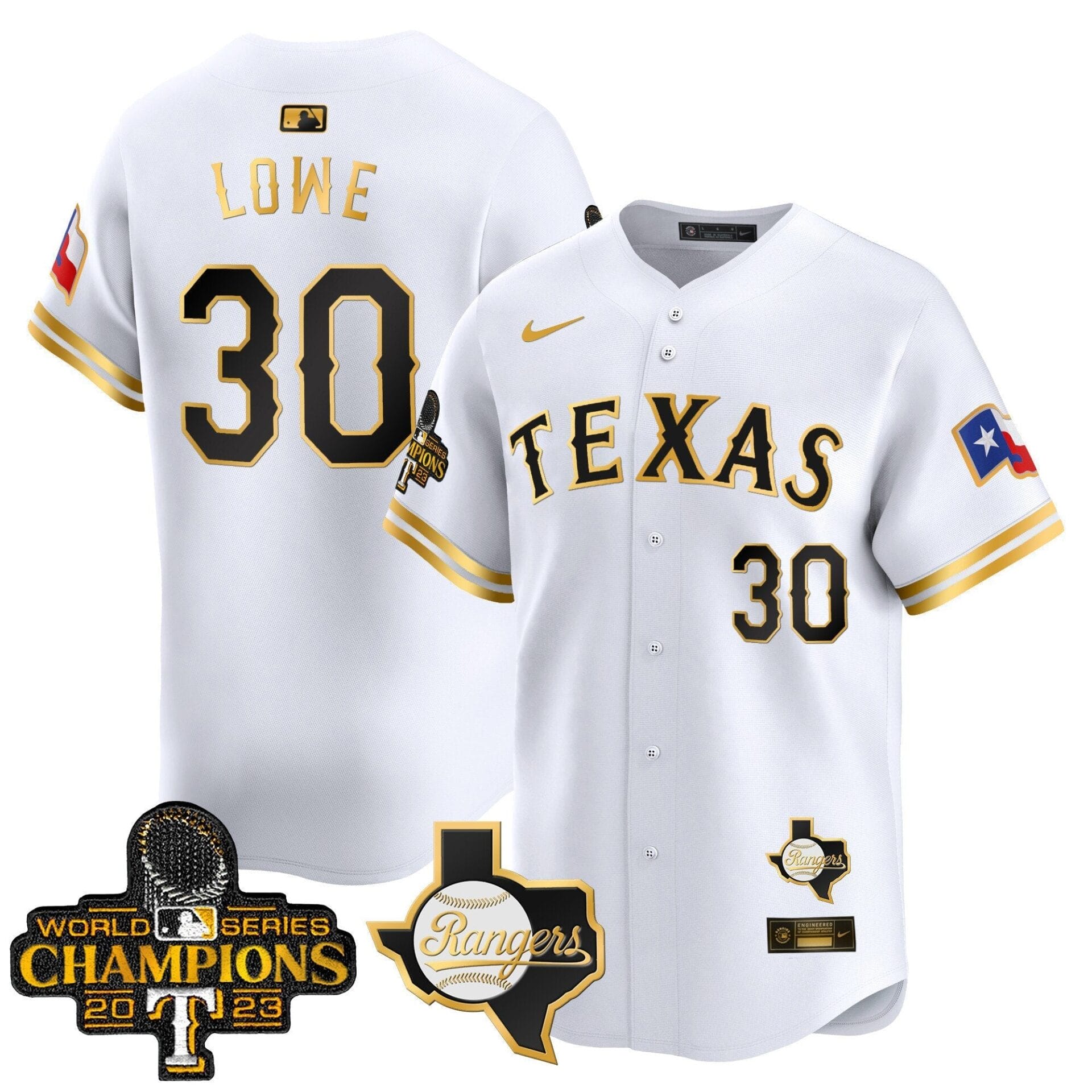 Texas Rangers World Series Champions Vapor Premier Limited Jersey V2 - All Stitched - Image 12
