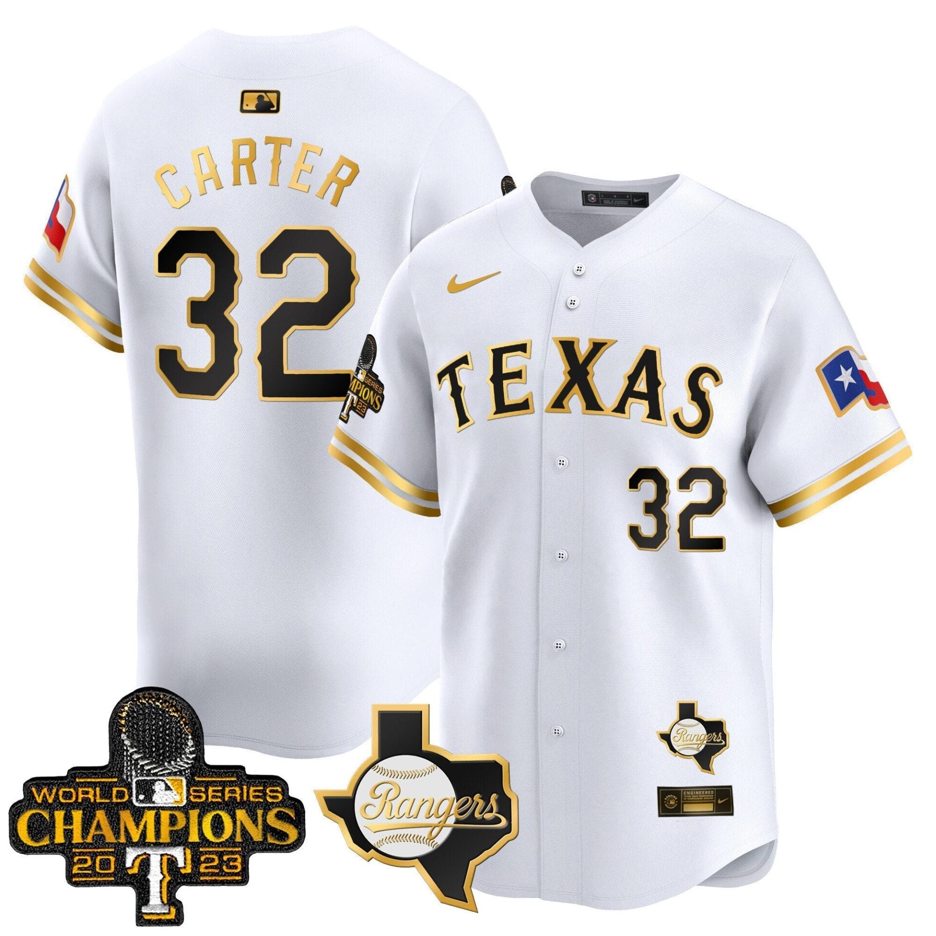 Texas Rangers World Series Champions Vapor Premier Limited Jersey V2 - All Stitched - Image 15