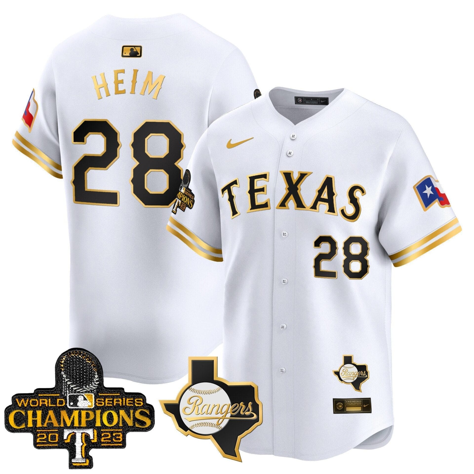 Texas Rangers World Series Champions Vapor Premier Limited Jersey V2 - All Stitched - Image 16