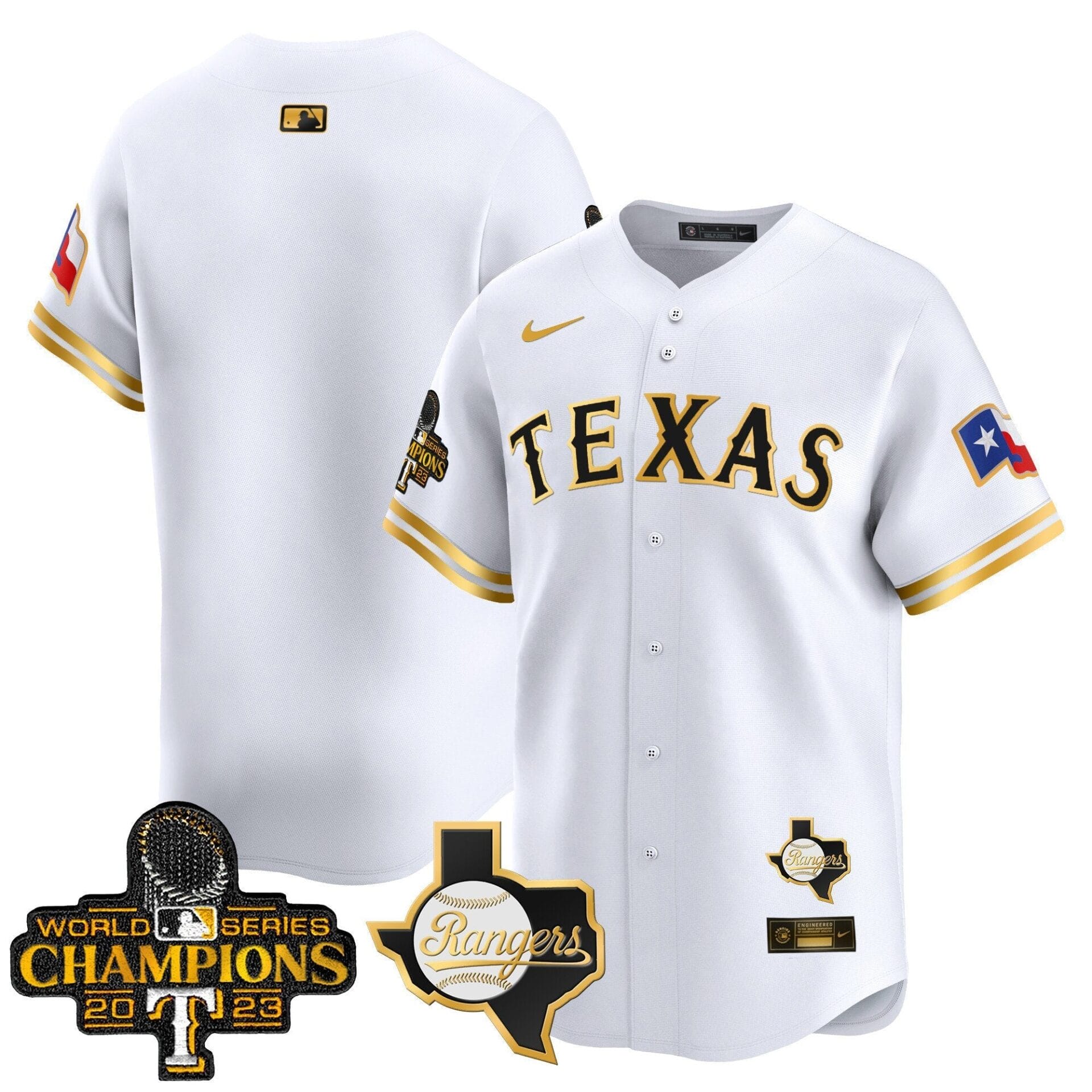 Texas Rangers World Series Champions Vapor Premier Limited Jersey V2 - All Stitched - Image 18