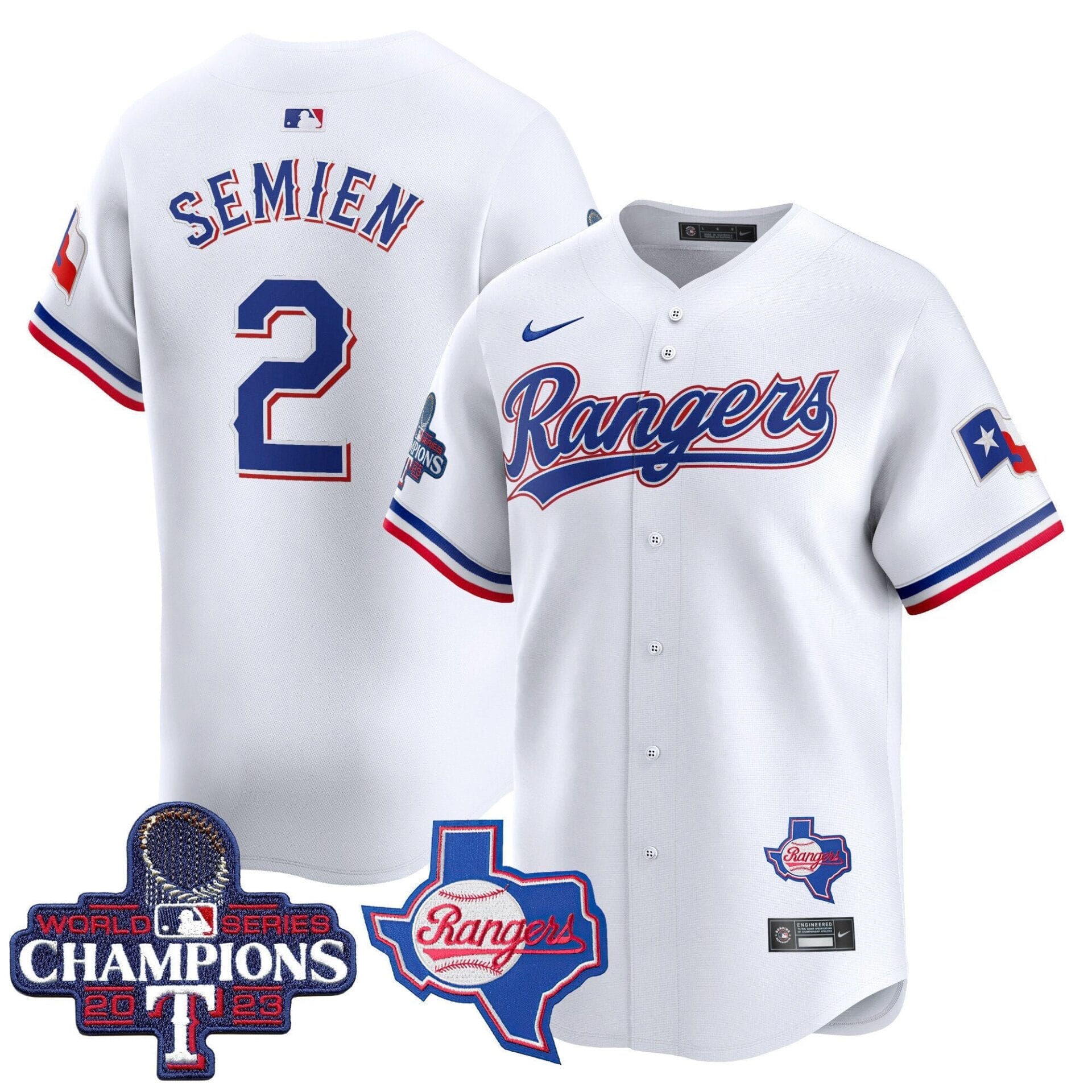 Texas Rangers World Series Champions Vapor Premier Limited Jersey V2 - All Stitched - Image 20