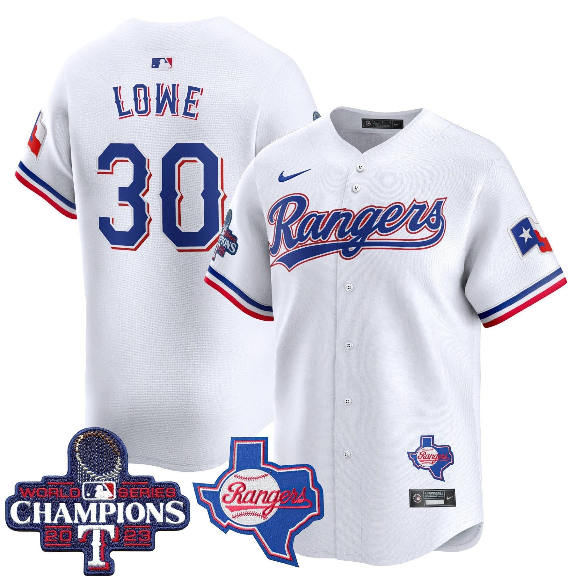 Texas Rangers World Series Champions Vapor Premier Limited Jersey V2 - All Stitched - Image 21