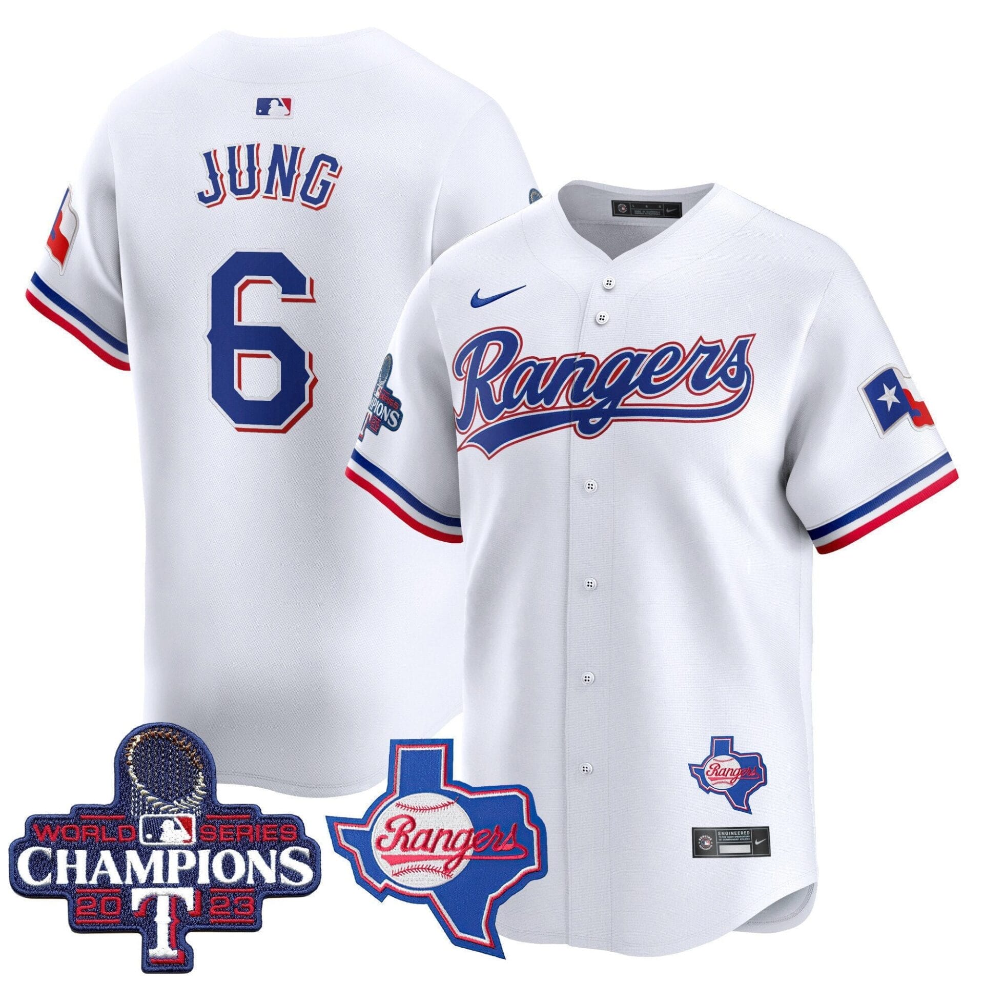 Texas Rangers World Series Champions Vapor Premier Limited Jersey V2 - All Stitched - Image 23