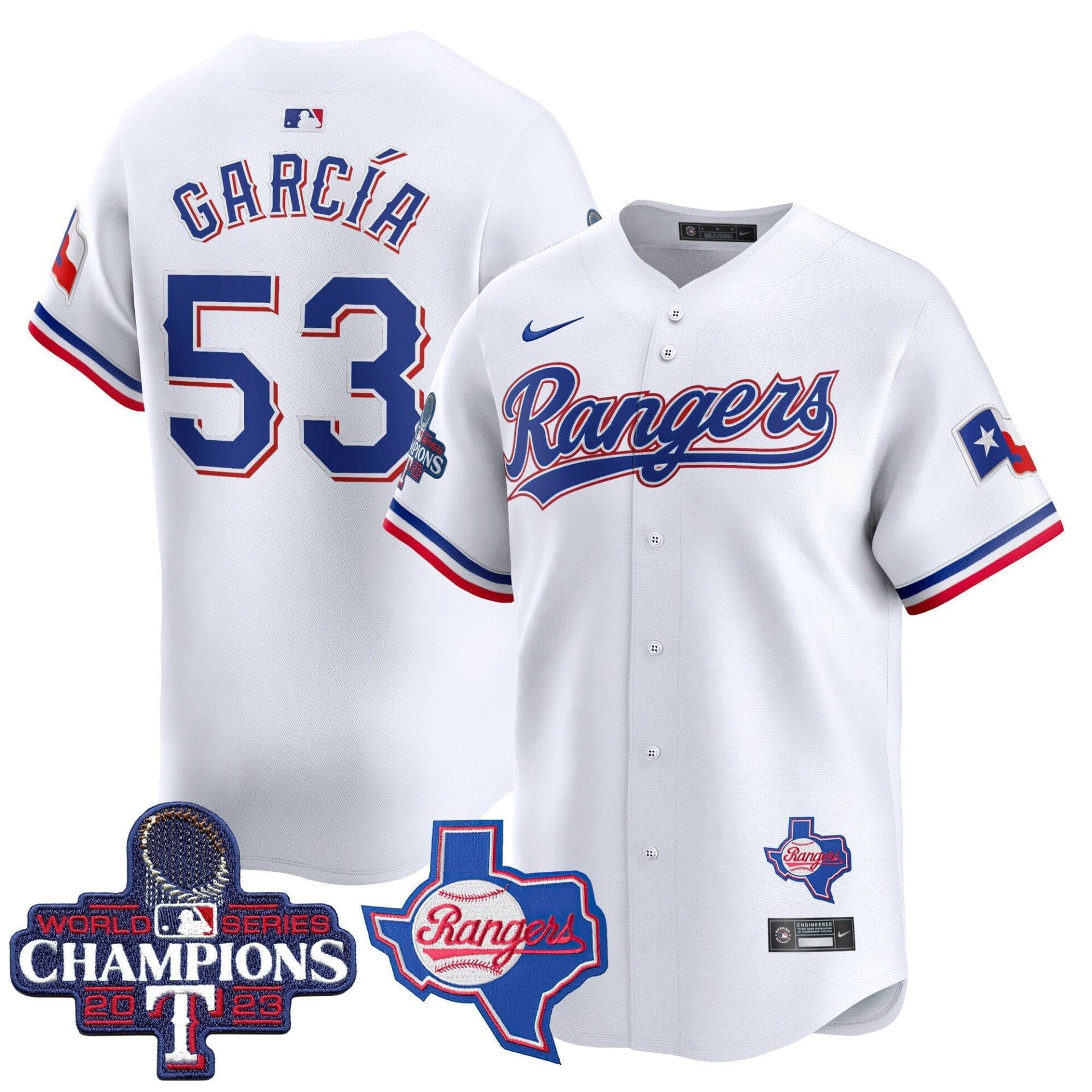 Texas Rangers World Series Champions Vapor Premier Limited Jersey V2 - All Stitched - Image 22