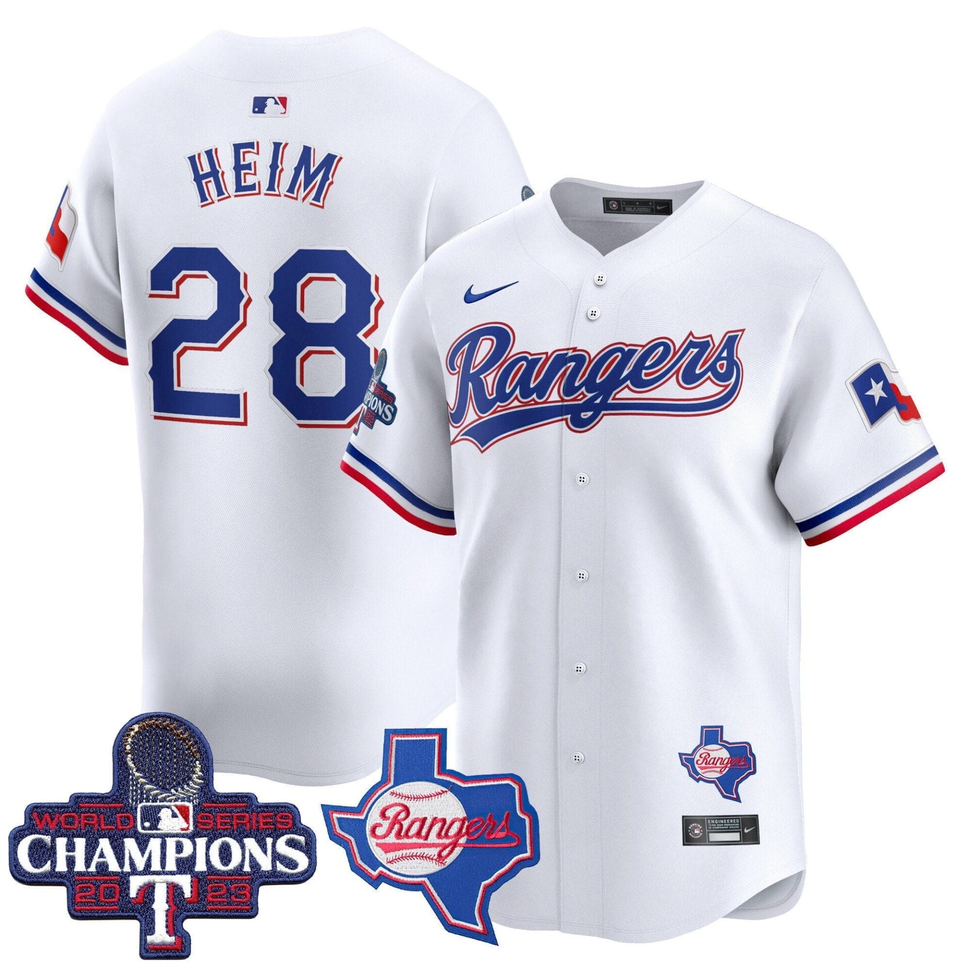 Texas Rangers World Series Champions Vapor Premier Limited Jersey V2 - All Stitched - Image 25