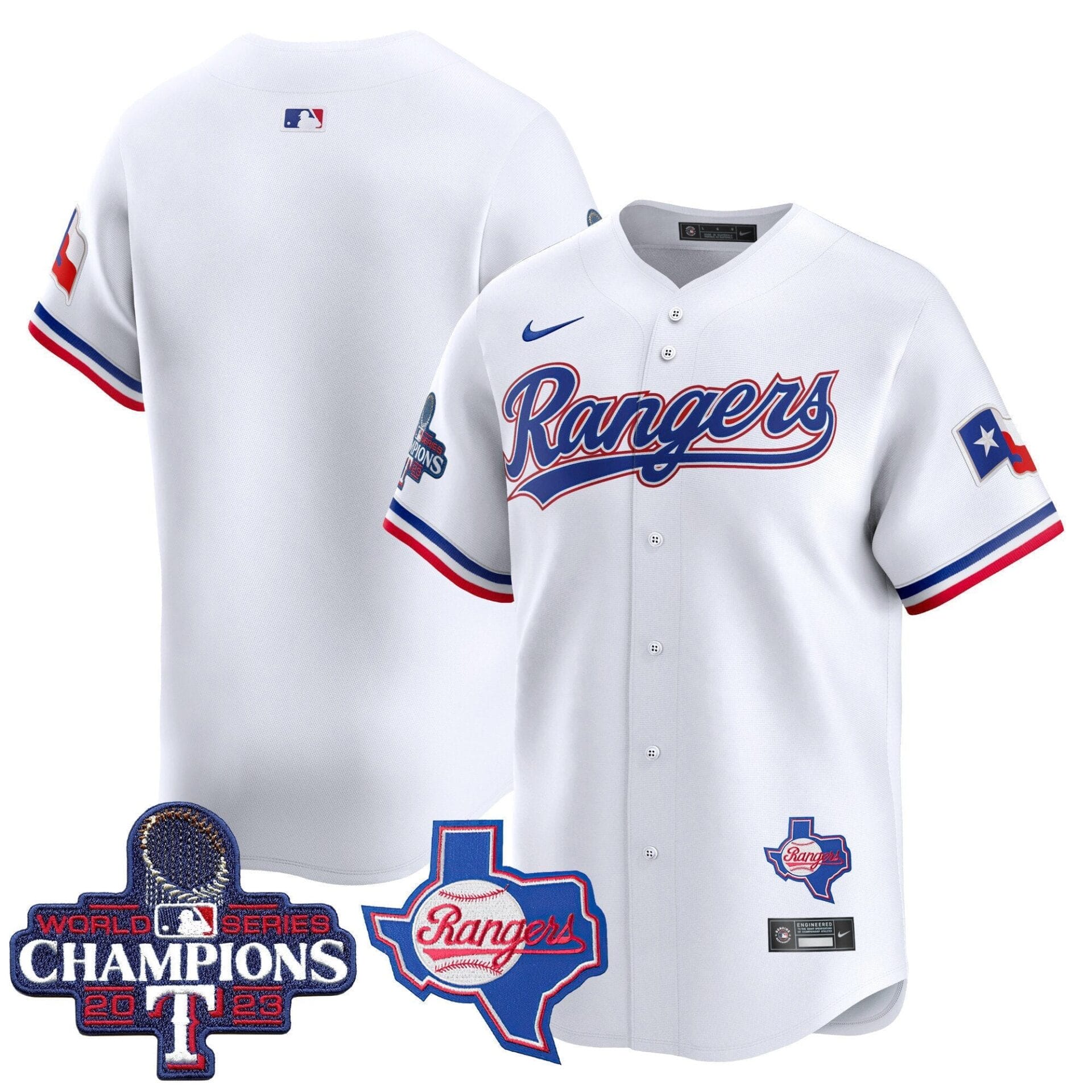 Texas Rangers World Series Champions Vapor Premier Limited Jersey V2 - All Stitched - Image 27