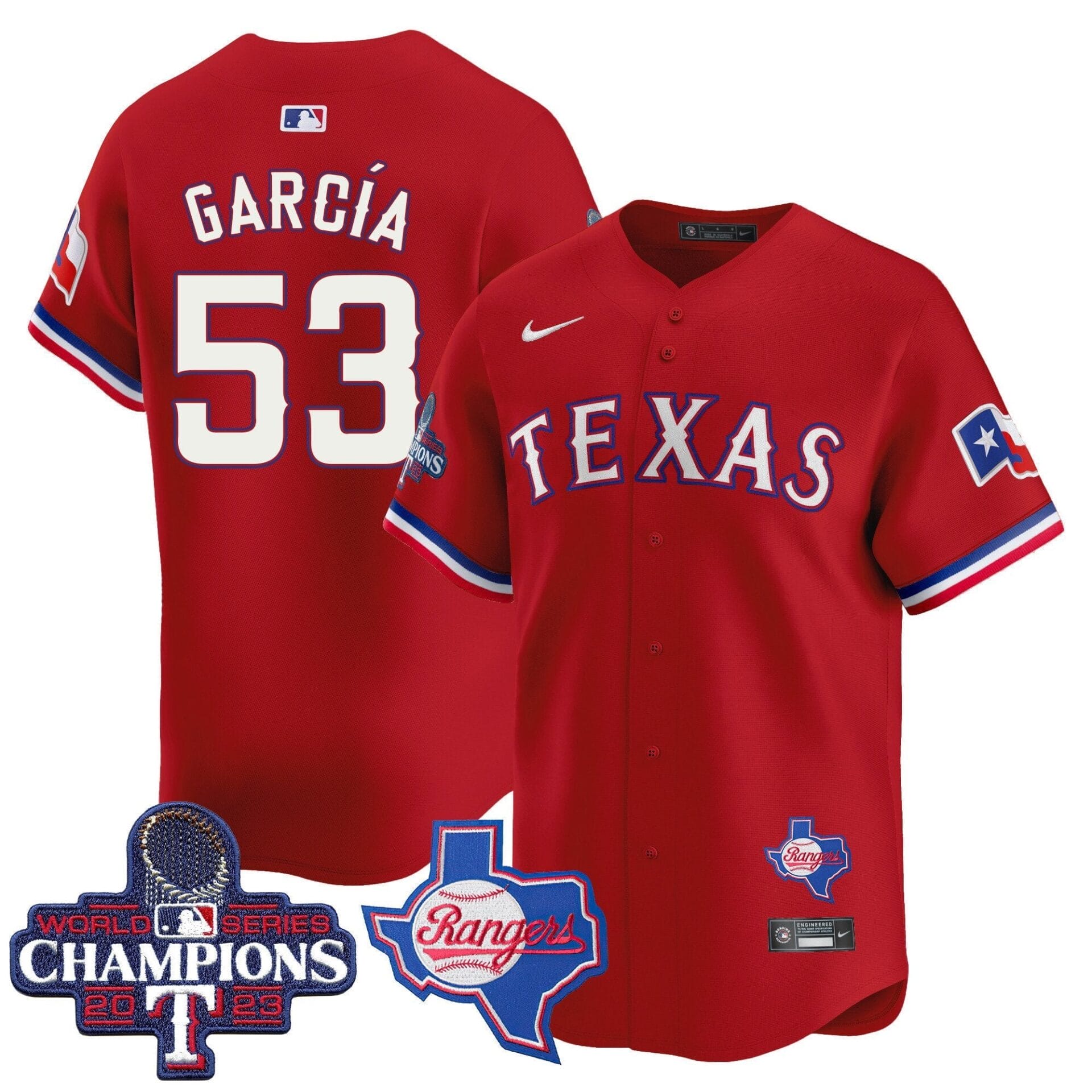 Texas Rangers World Series Champions Vapor Premier Limited Jersey V2 - All Stitched - Image 31