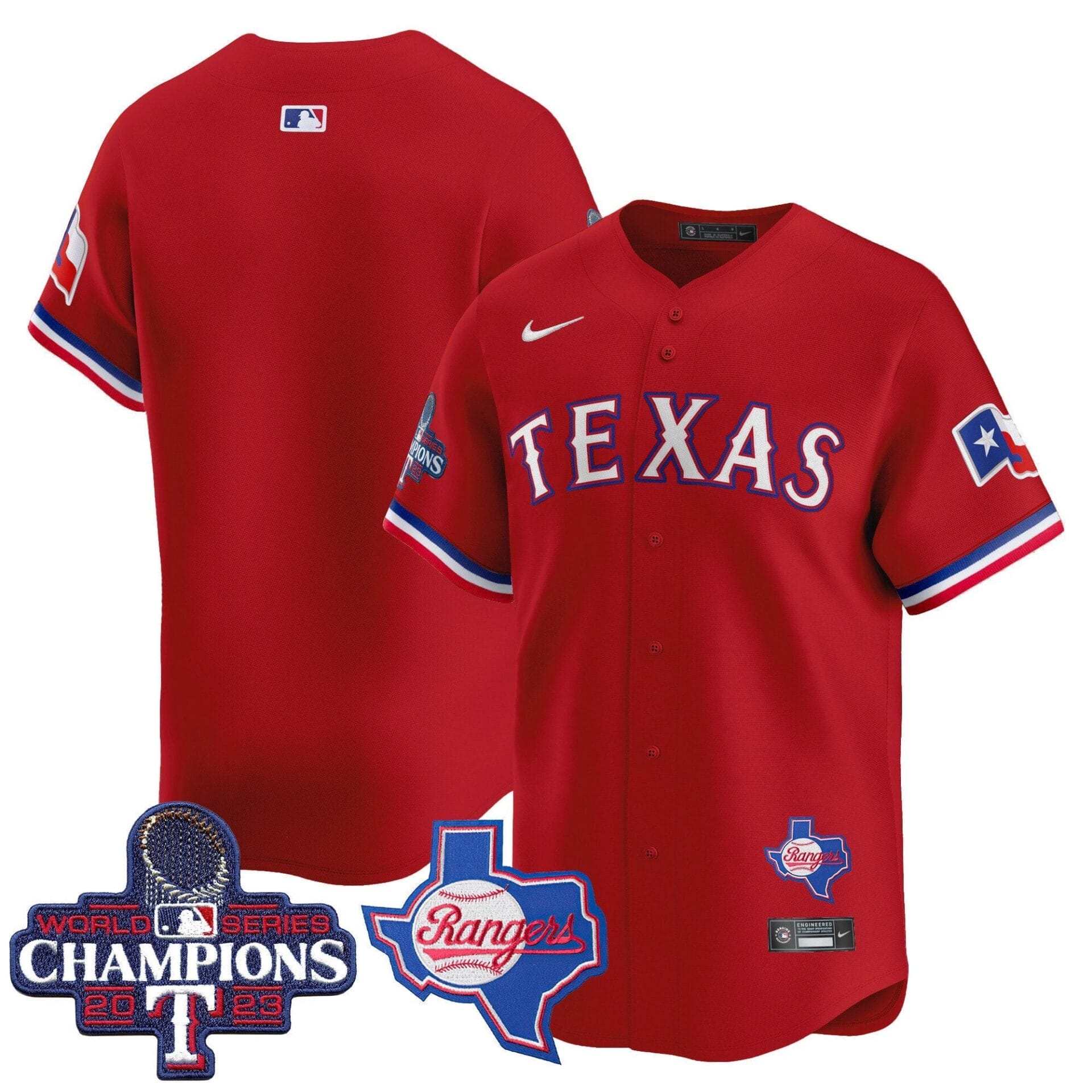 Texas Rangers World Series Champions Vapor Premier Limited Jersey V2 - All Stitched - Image 36