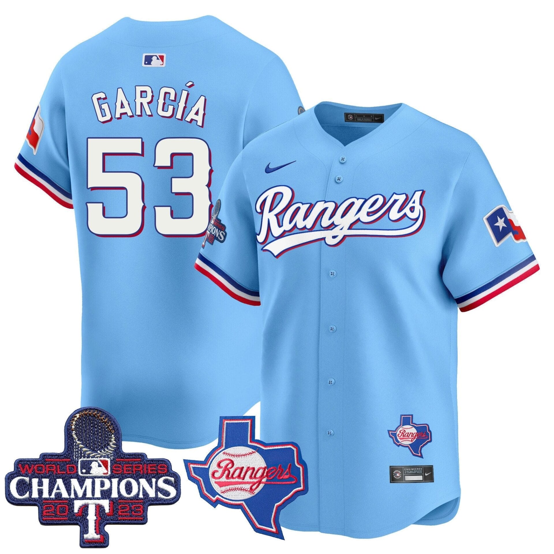 Texas Rangers World Series Champions Vapor Premier Limited Jersey V2 - All Stitched - Image 40