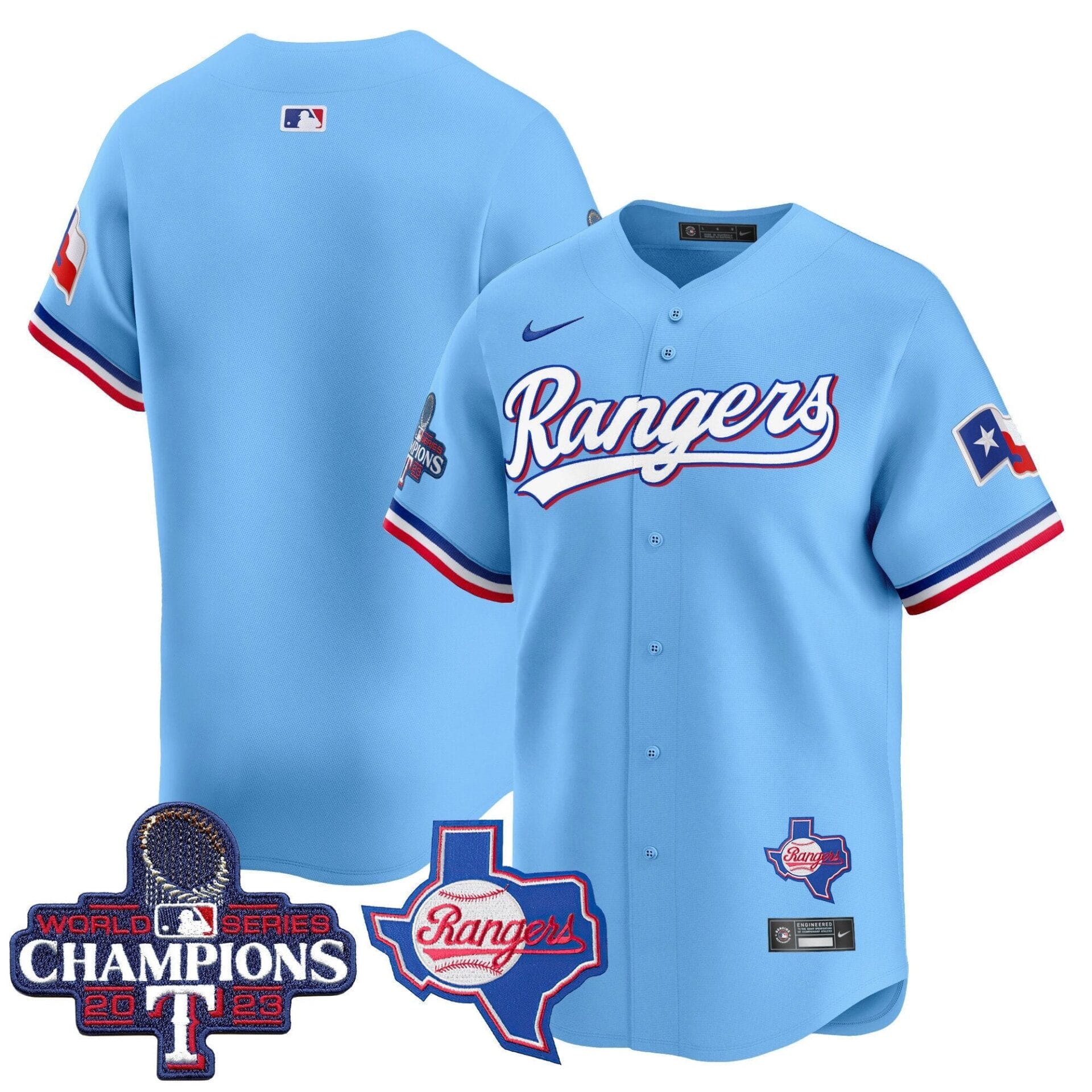 Texas Rangers World Series Champions Vapor Premier Limited Jersey V2 - All Stitched - Image 45