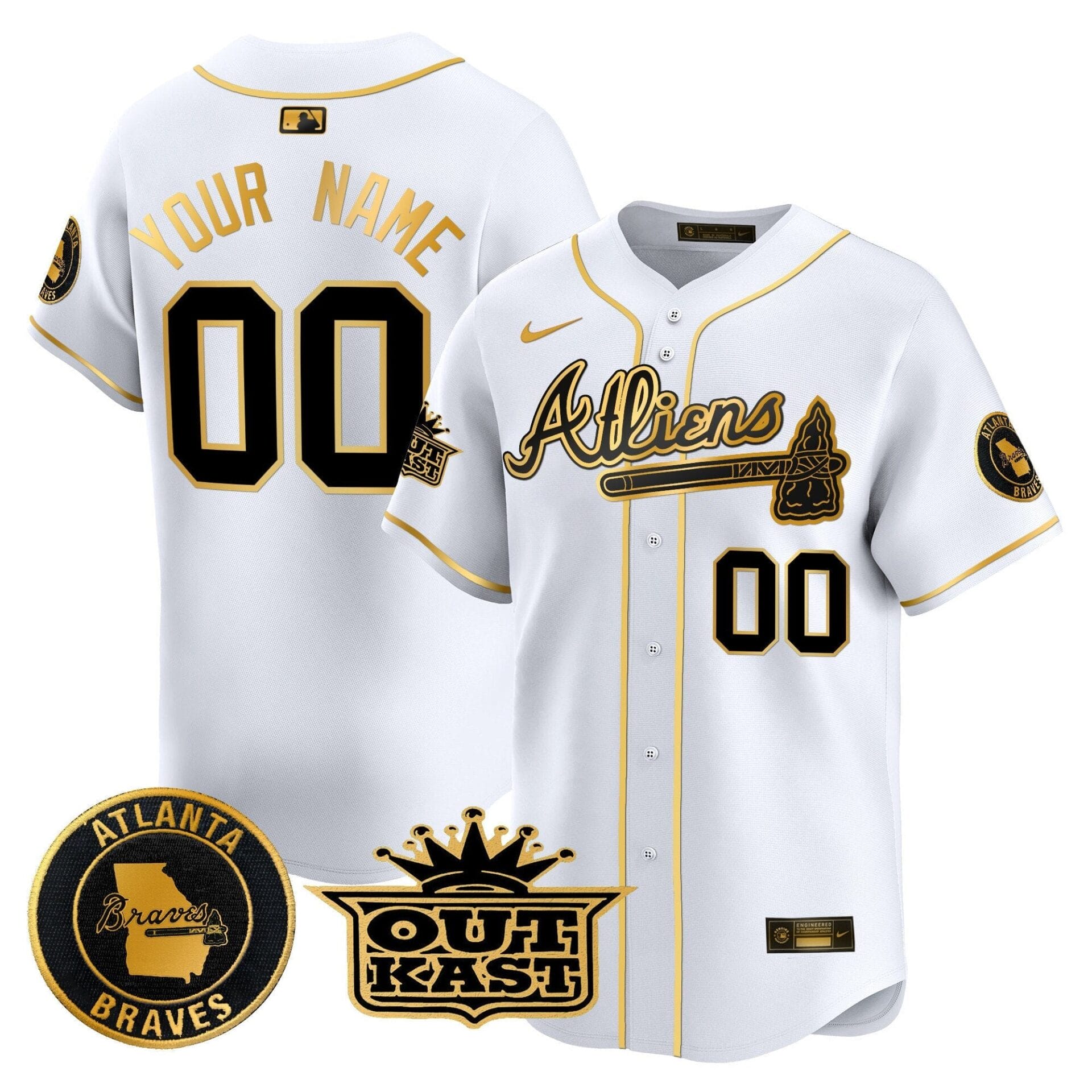 Atlanta Braves Atliens Vapor Premier Limited Custom Jersey - All Stitched - Image 5