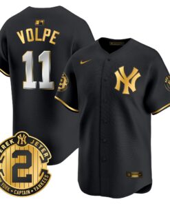 Alternative view of Yankees Derek Jeter Patch Vapor Premier Limited Jersey - All Stitched