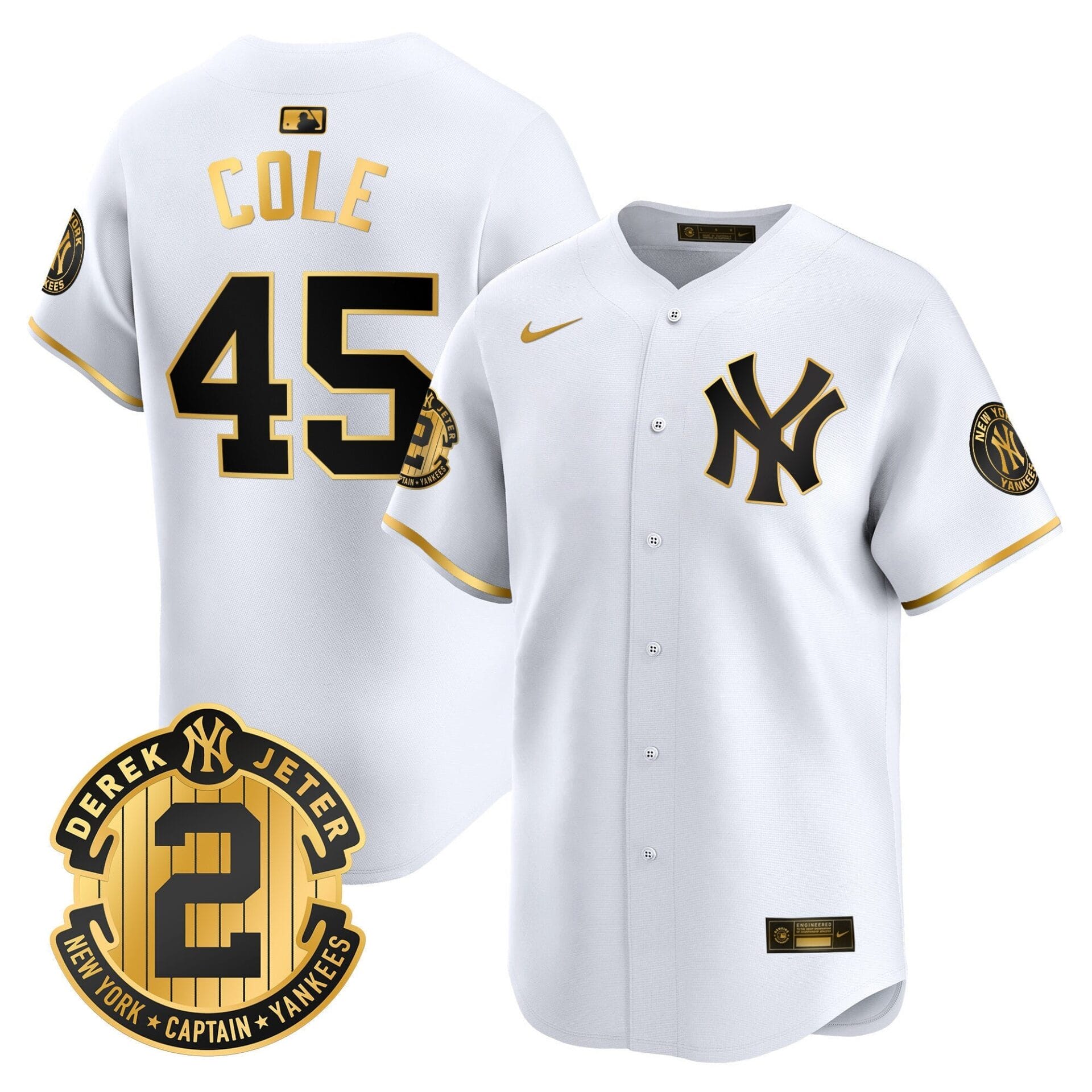 Yankees Derek Jeter Patch Vapor Premier Limited Jersey - All Stitched - Image 14