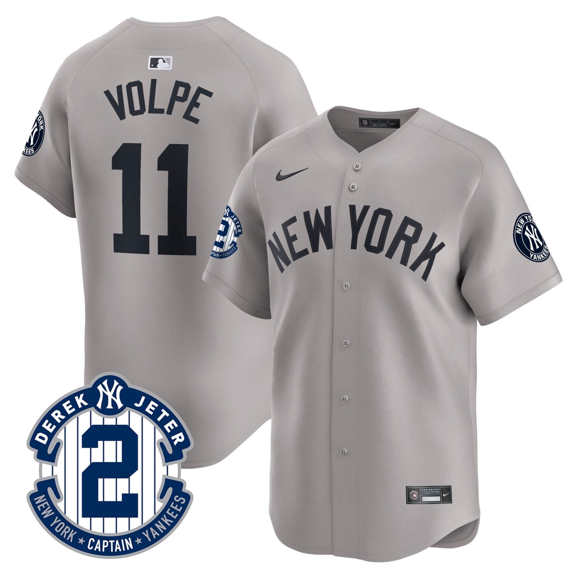 Yankees Derek Jeter Patch Vapor Premier Limited Jersey - All Stitched - Image 29