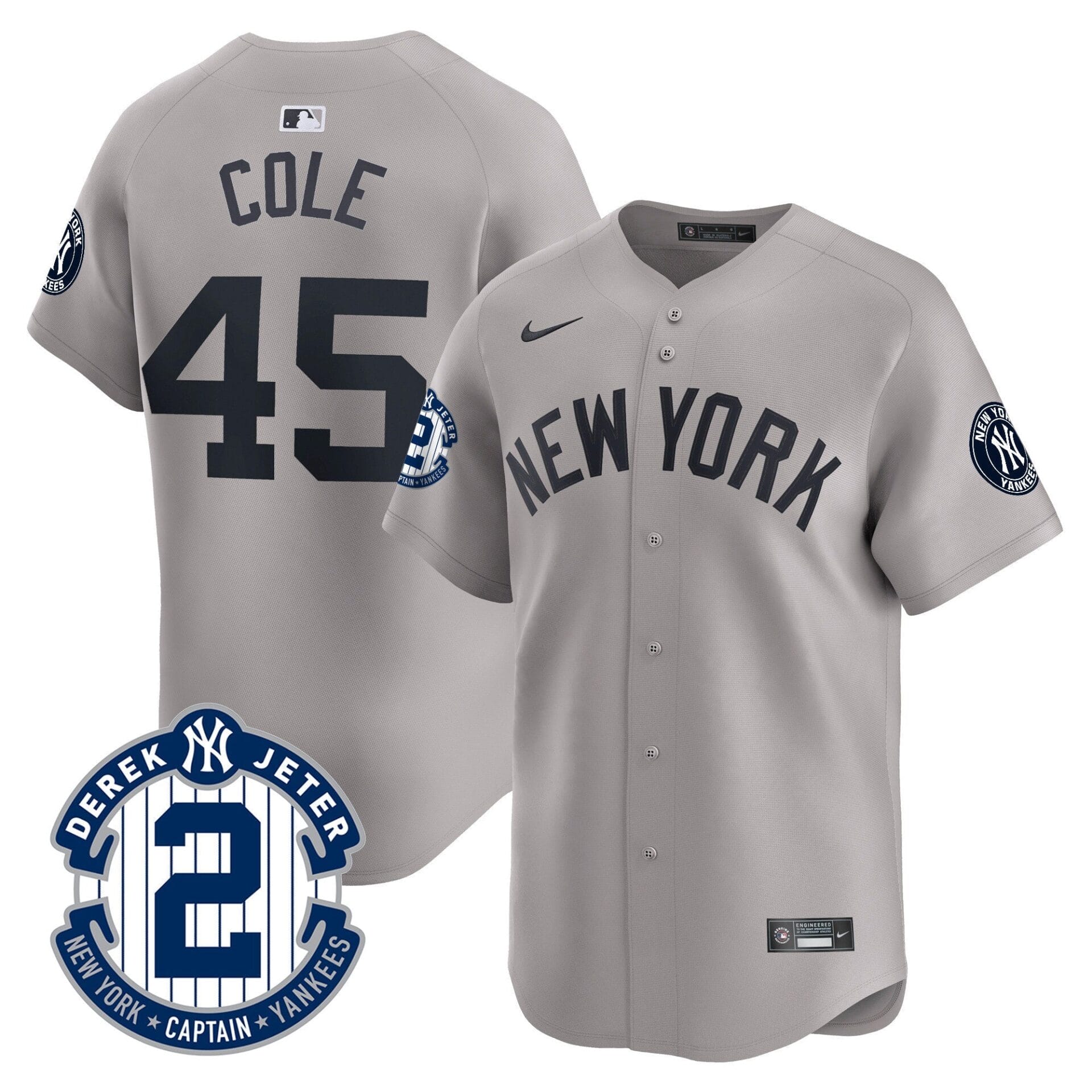 Yankees Derek Jeter Patch Vapor Premier Limited Jersey - All Stitched - Image 32