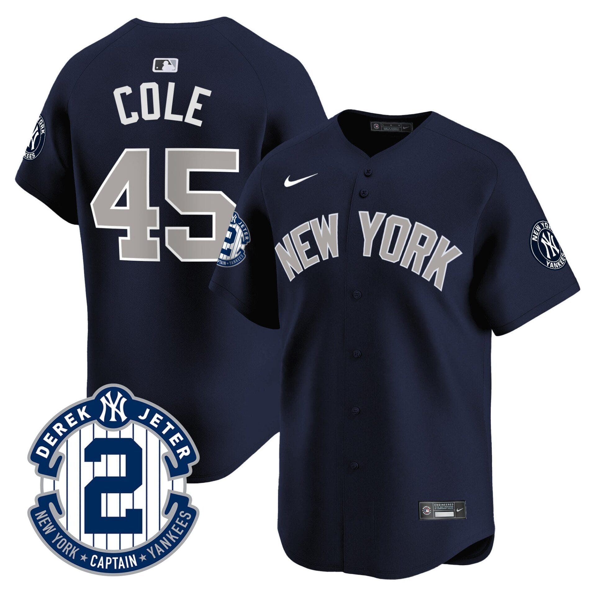 Yankees Derek Jeter Patch Vapor Premier Limited Jersey - All Stitched - Image 41