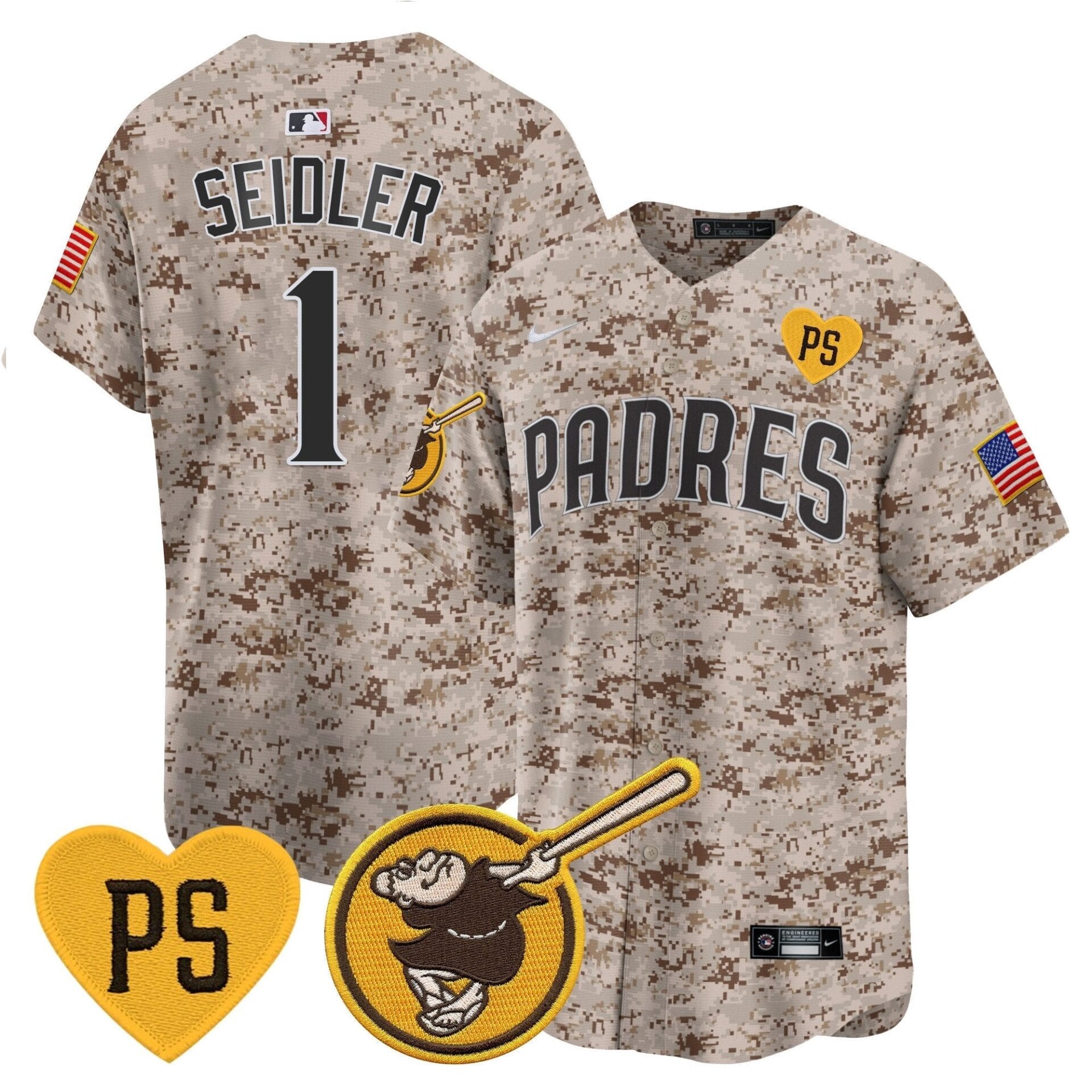 Padres USMC Alternate Vapor Premier Limited Jersey – All Stitched - Image 10