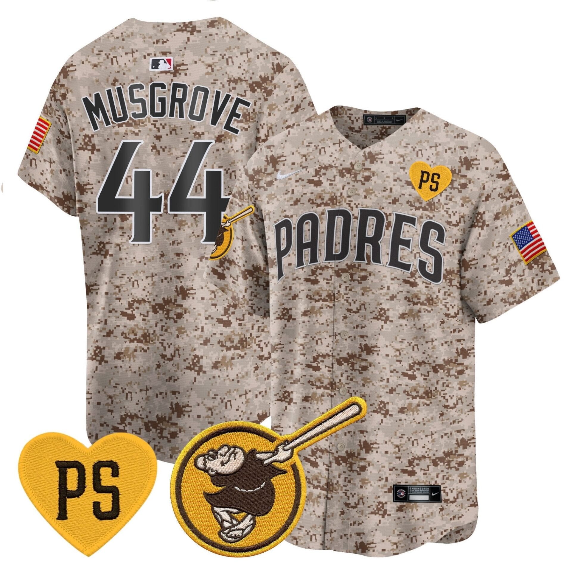 Padres USMC Alternate Vapor Premier Limited Jersey – All Stitched - Image 12