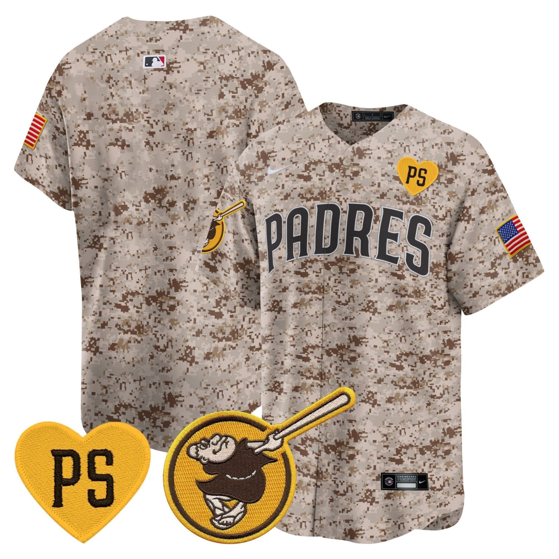 Padres USMC Alternate Vapor Premier Limited Jersey – All Stitched - Image 14