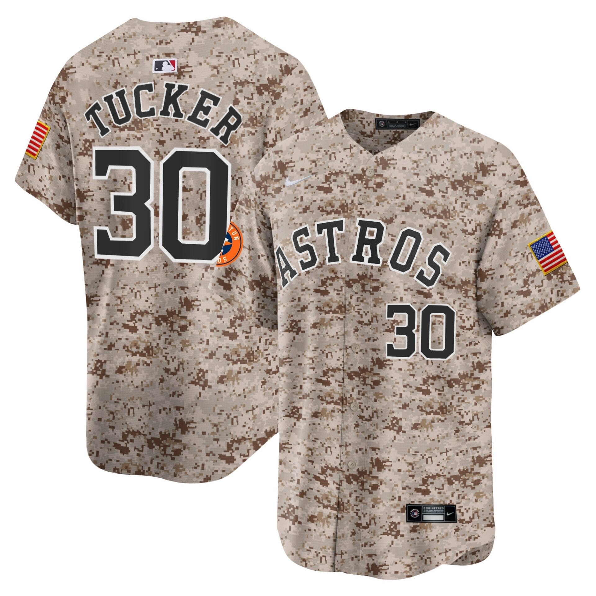 Houston Astros USMC Alternate Vapor Premier Limited Jersey - All Stitched - Image 17