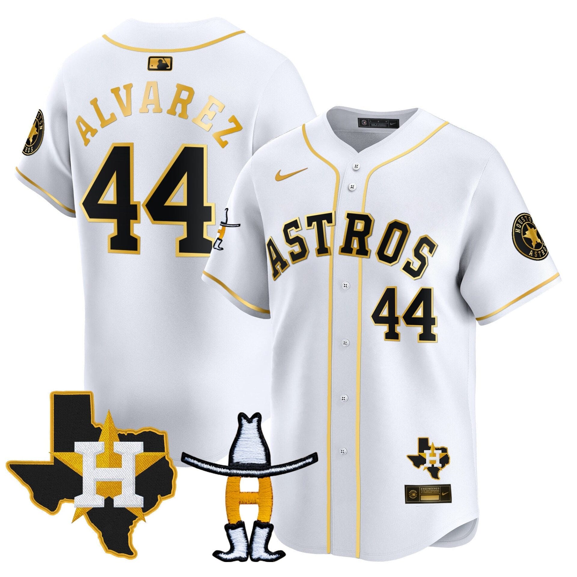 Houston Astros Houston Rodeo Patch Vapor Premier Limited Jersey V2 - All Stitched - Image 10