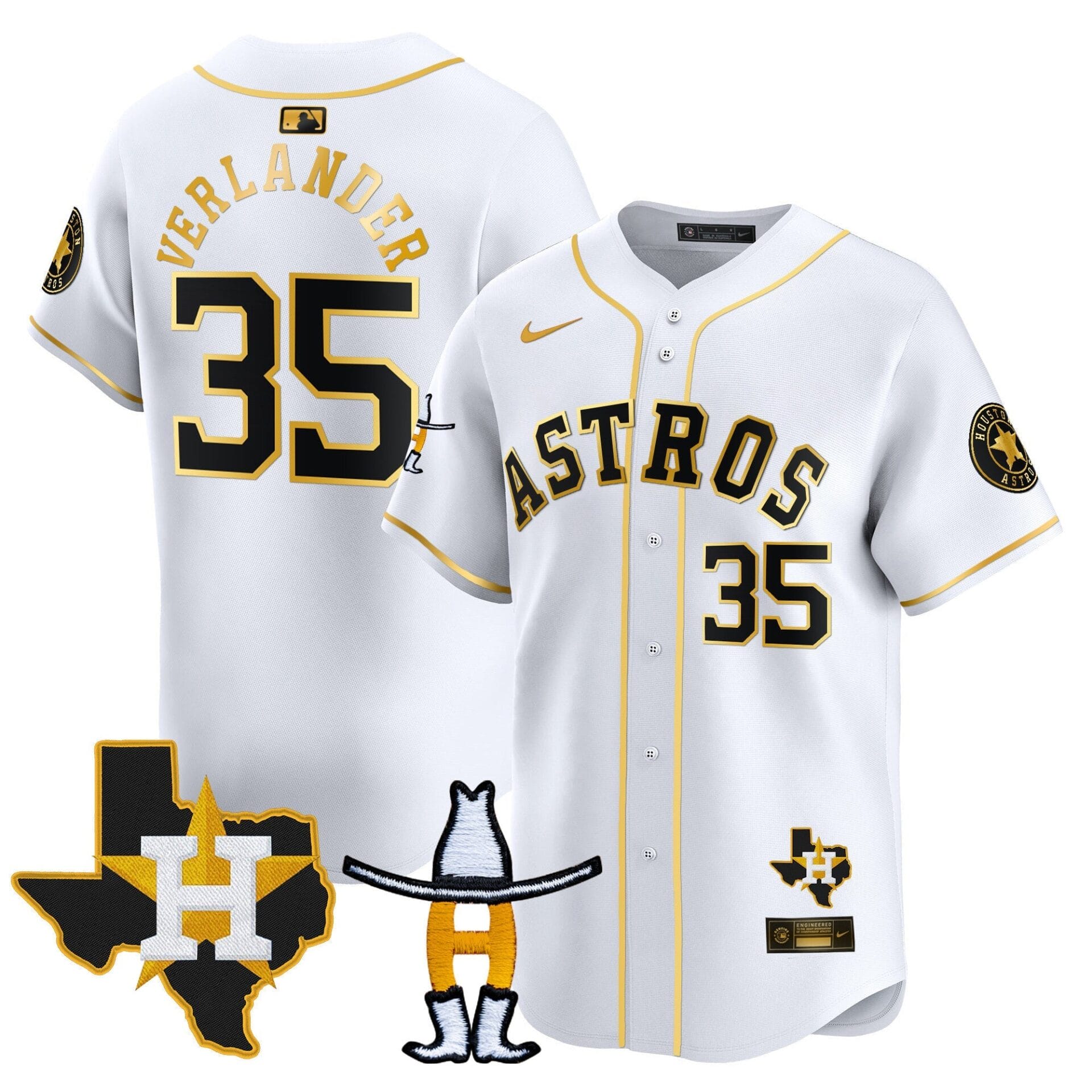 Houston Astros Houston Rodeo Patch Vapor Premier Limited Jersey V2 - All Stitched - Image 16