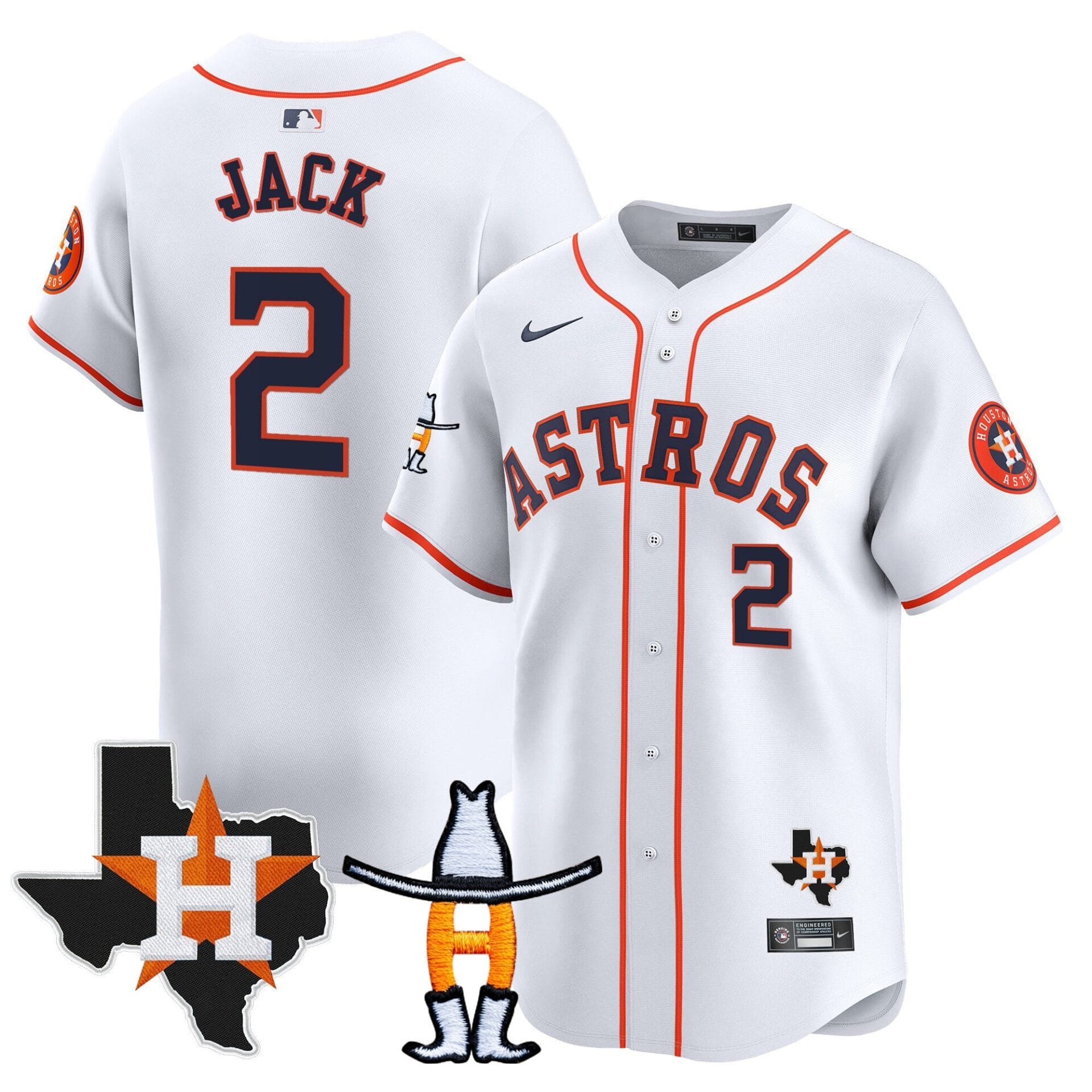 Houston Astros Houston Rodeo Patch Vapor Premier Limited Jersey V2 - All Stitched - Image 31
