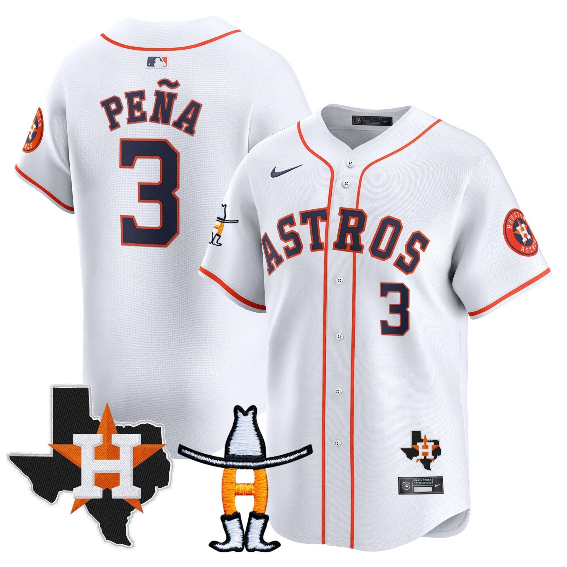 Houston Astros Houston Rodeo Patch Vapor Premier Limited Jersey V2 - All Stitched - Image 32