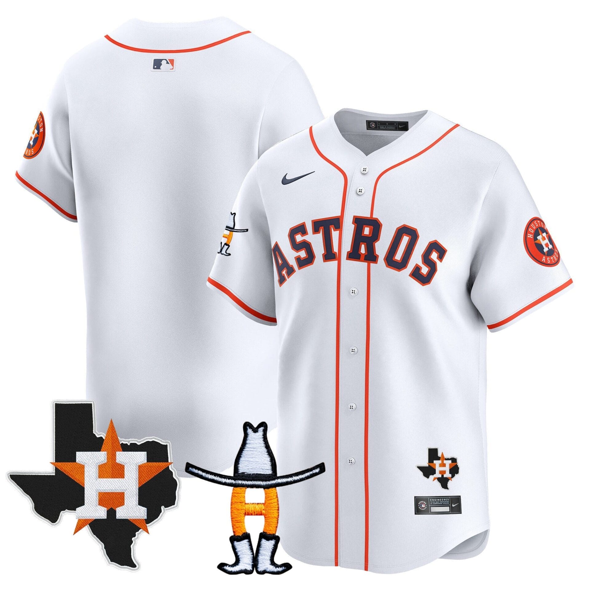 Houston Astros Houston Rodeo Patch Vapor Premier Limited Jersey V2 - All Stitched - Image 36