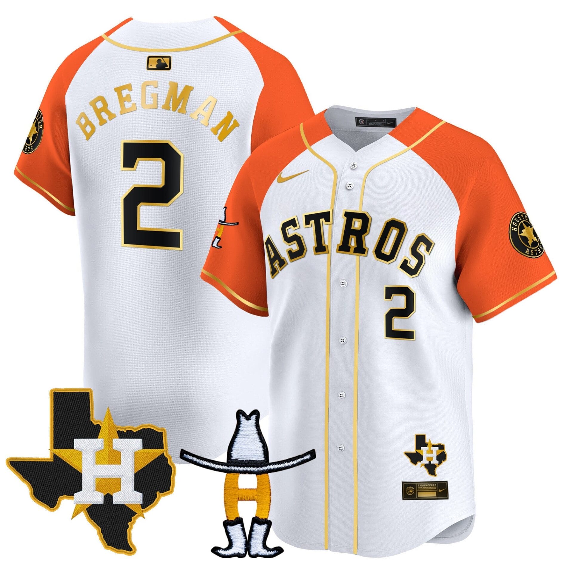 Houston Astros Houston Rodeo Patch Vapor Premier Limited Jersey V2 - All Stitched - Image 42