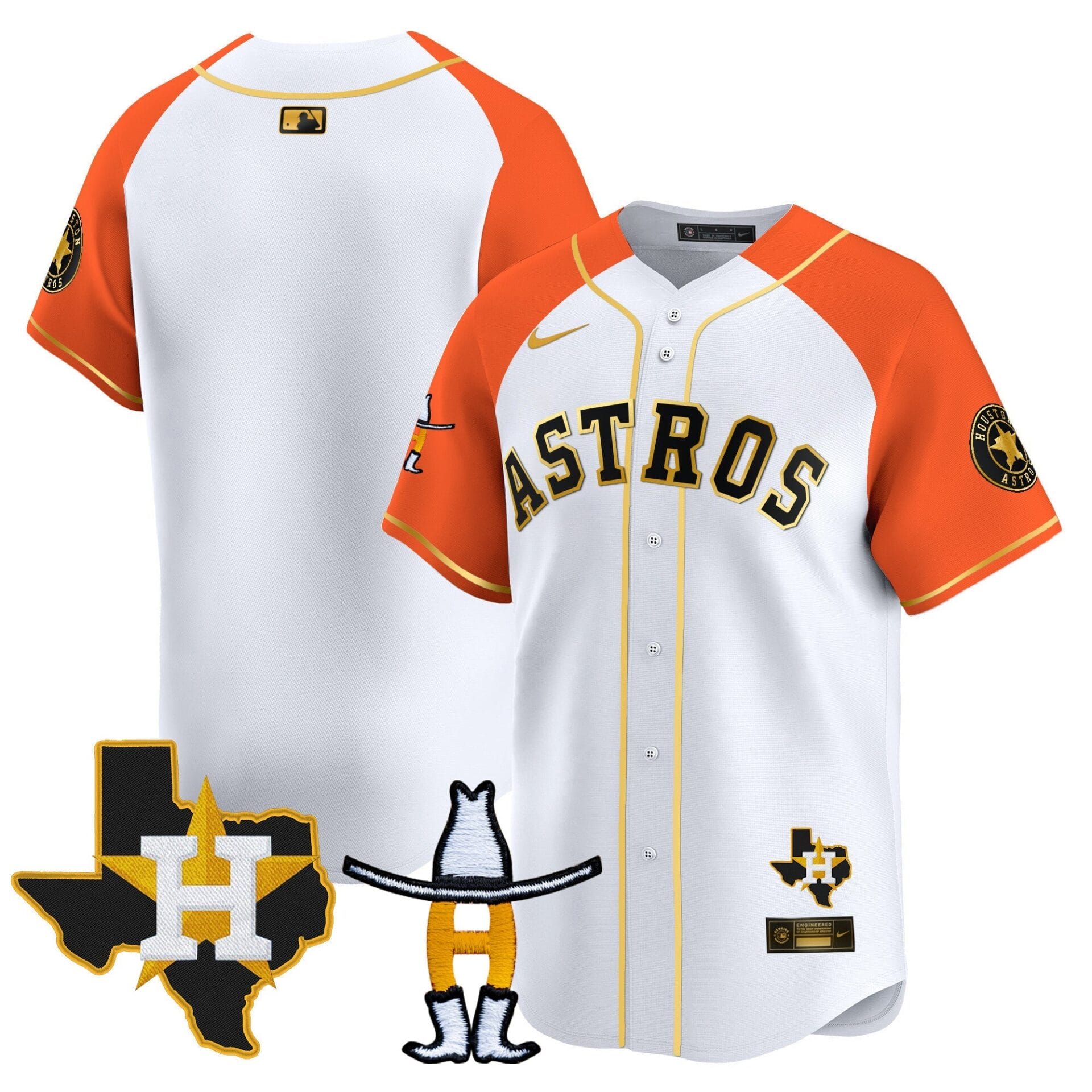 Houston Astros Houston Rodeo Patch Vapor Premier Limited Jersey V2 - All Stitched - Image 45