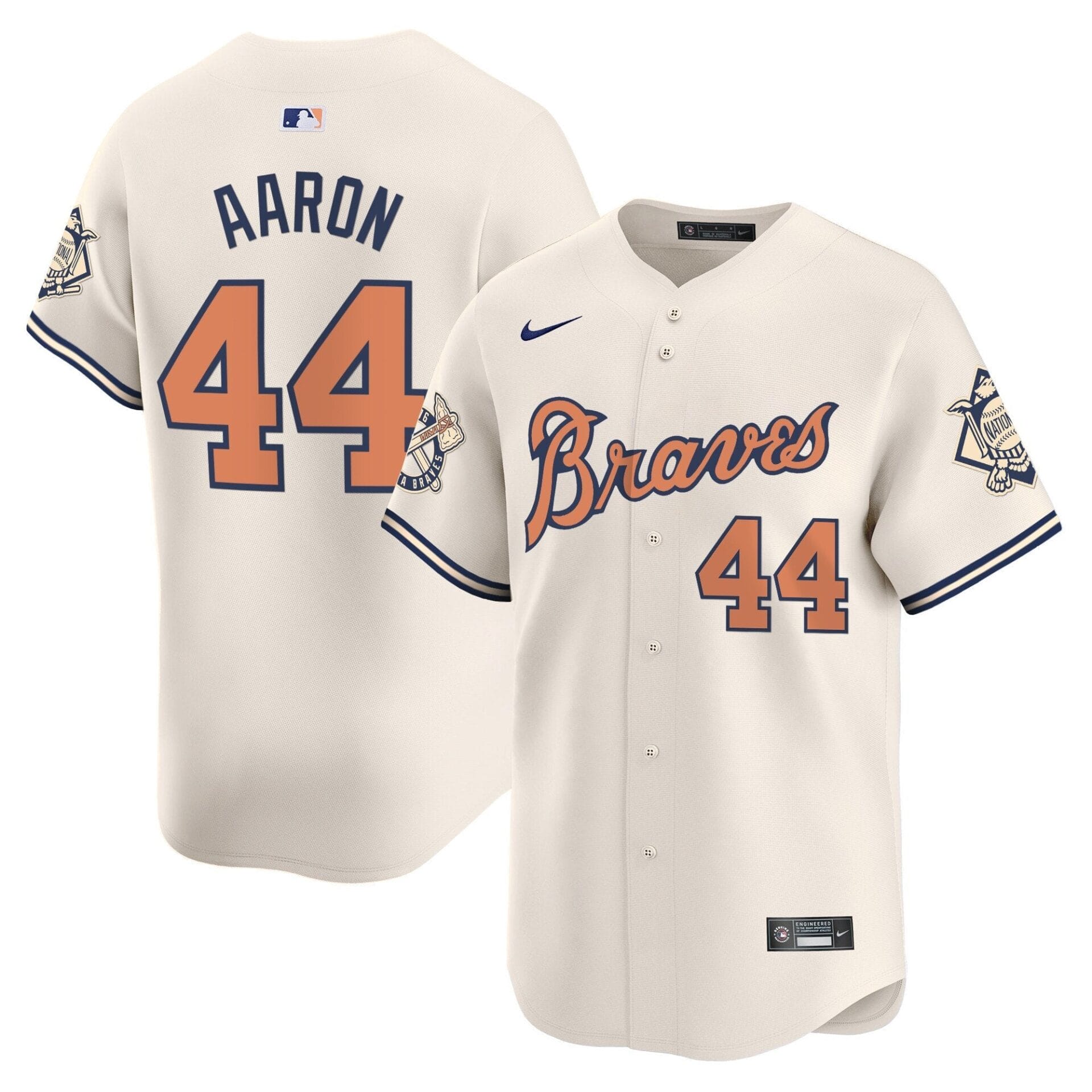 Atlanta Braves Peaches n' Cream Vapor Premier Limited Jersey - All Stitched - Image 17