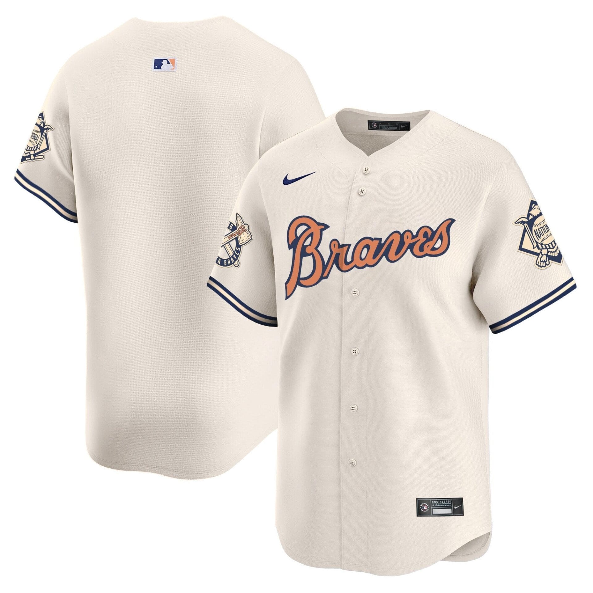 Atlanta Braves Peaches n' Cream Vapor Premier Limited Jersey - All Stitched - Image 18