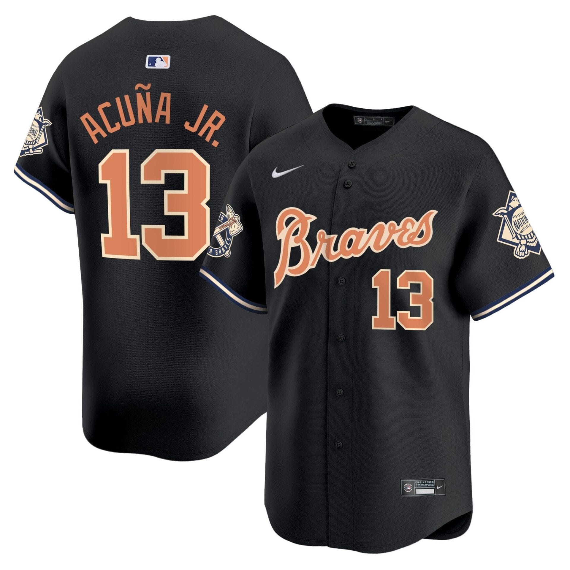Atlanta Braves Peaches n' Cream Vapor Premier Limited Jersey - All Stitched - Image 19
